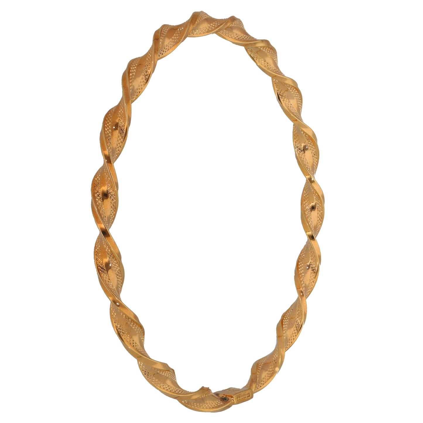 9ct Gold Twisted Bangle
