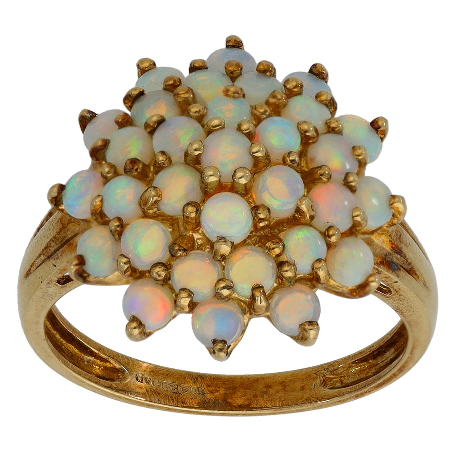 9ct Gold Opal Dress/Cocktail Ring Size P
