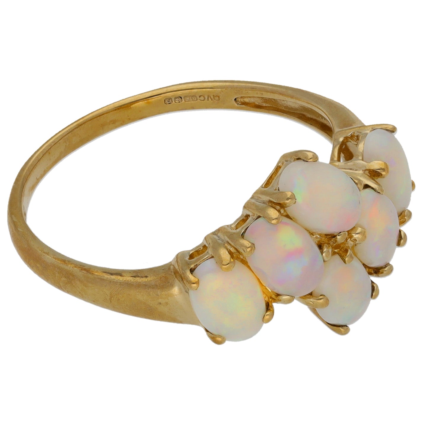 9ct Gold Opal Dress/Cocktail Ring Size S