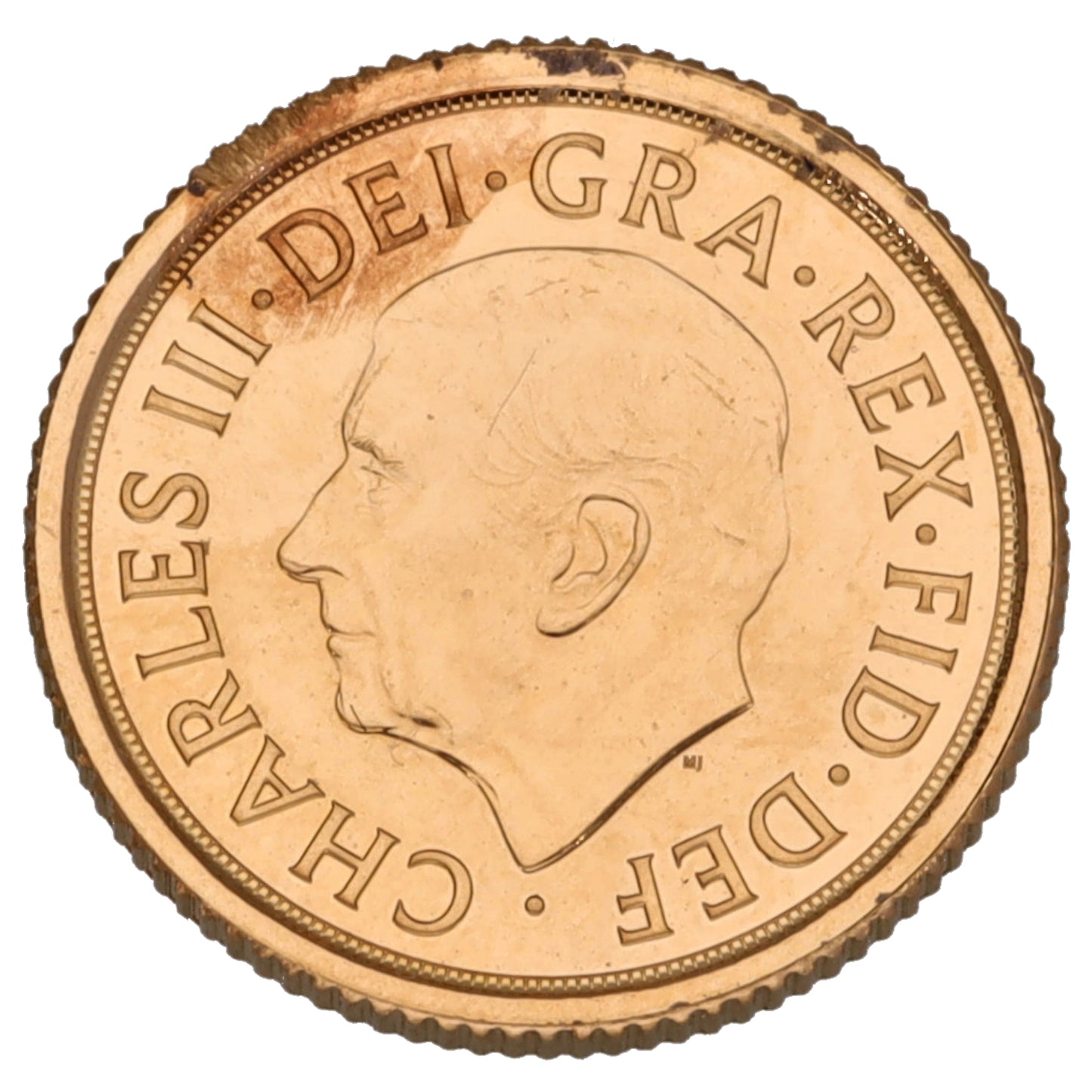22ct Gold King Charles III Quarter Sovereign Coin 2022