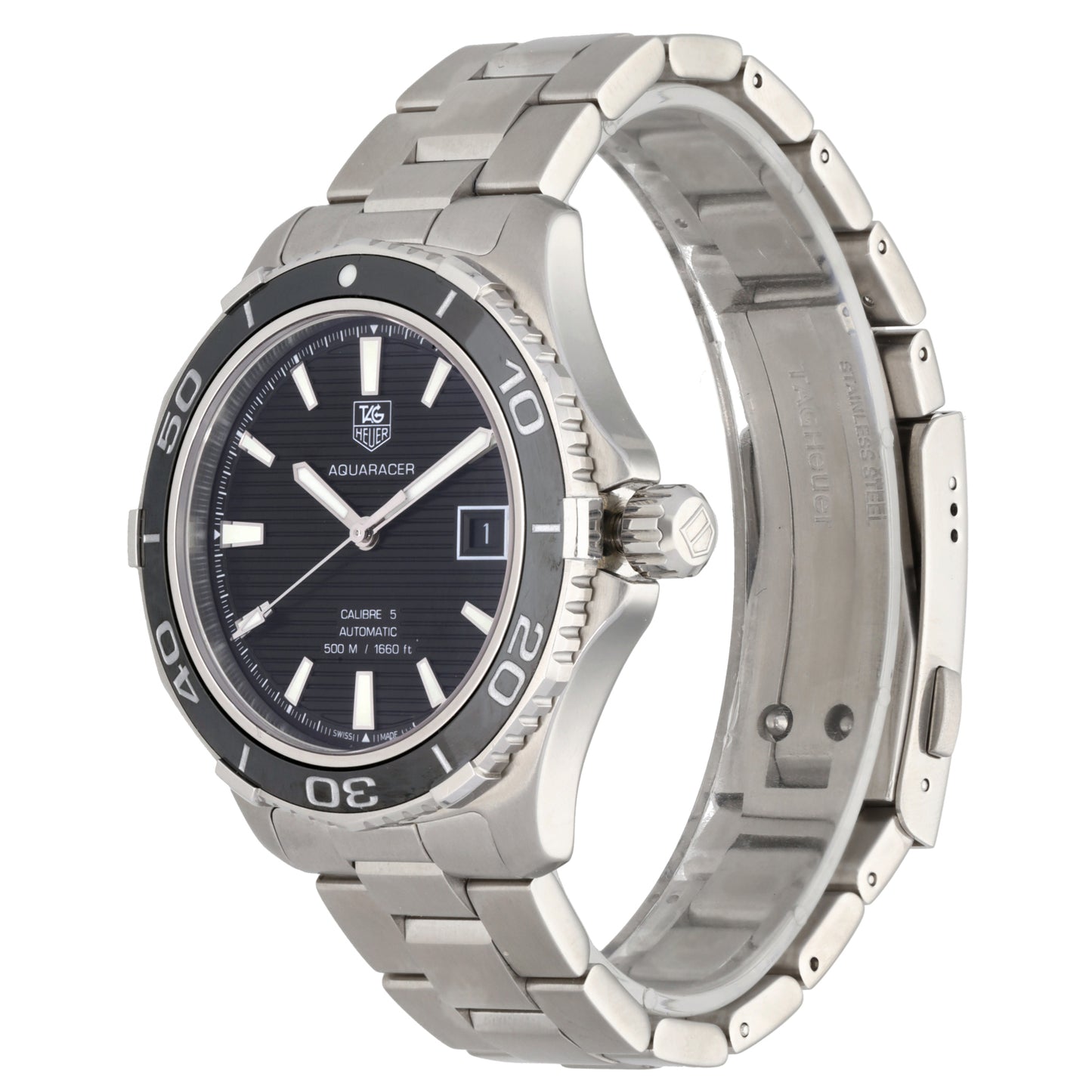 Tag Heuer Aquaracer WAK2110 41mm Stainless Steel Watch