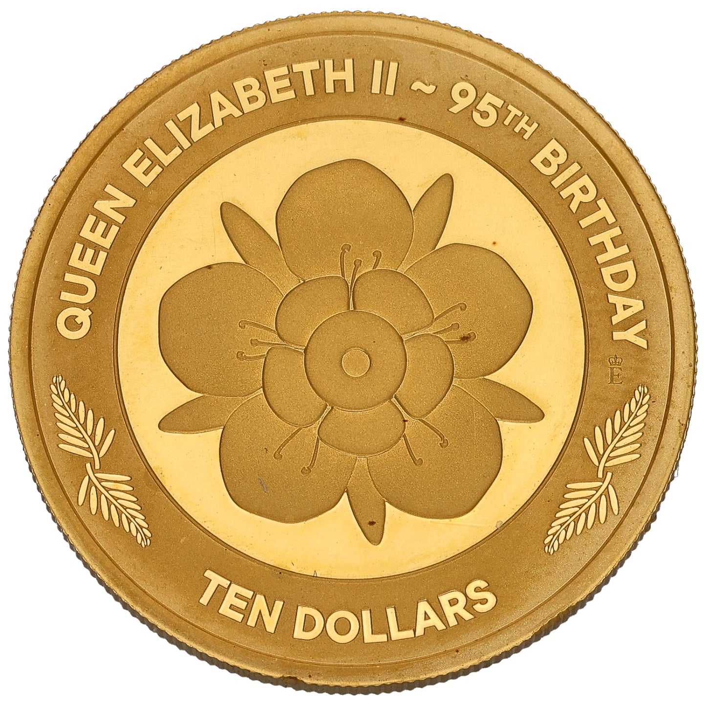24ct Gold Queen Elizabeth II 95th Birthday 1/4 OZ Coin 2021