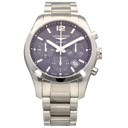 Longines Conquest Classic L2.786.4 41mm Stainless Steel Watch