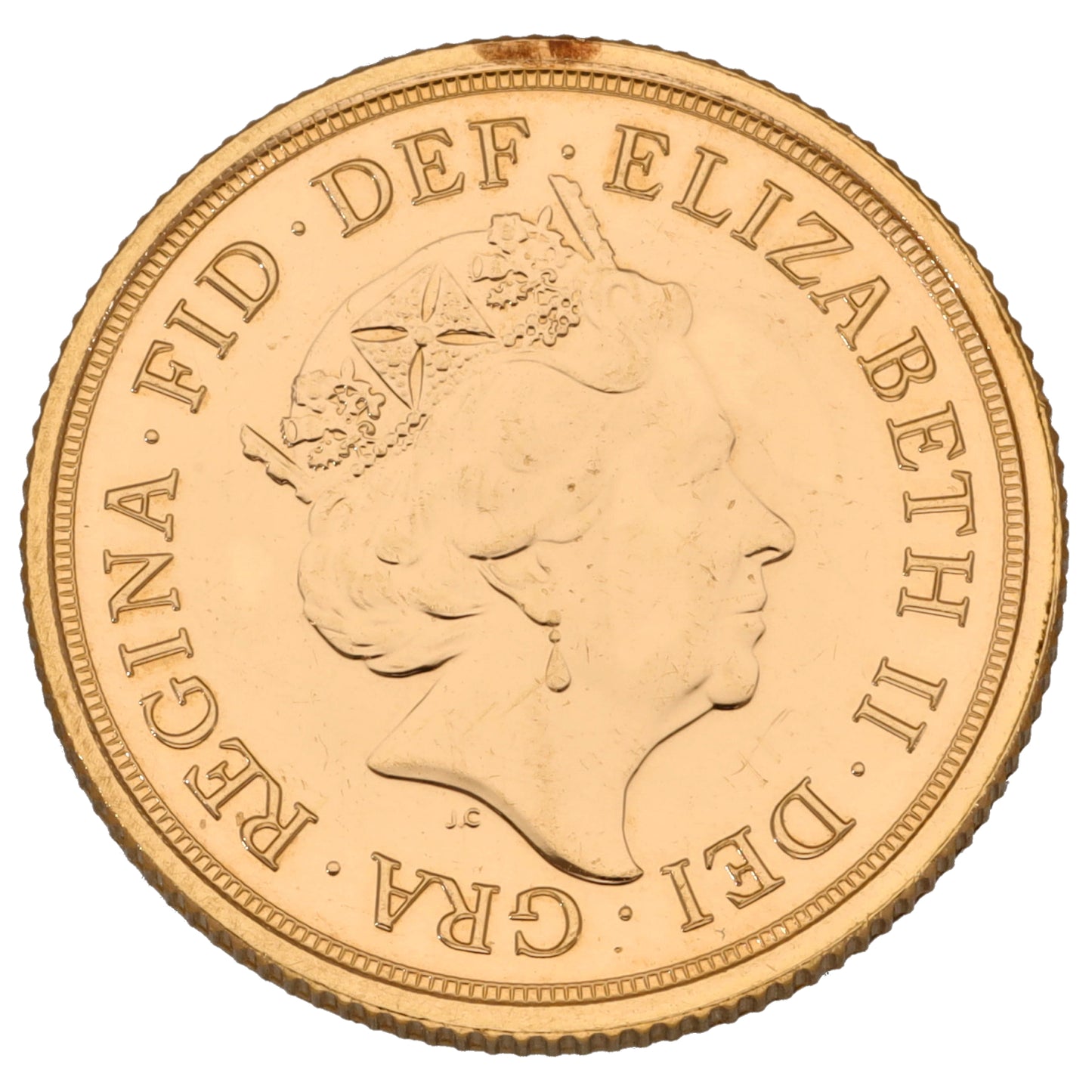 22ct Gold Queen Elizabeth II Full Sovereign Coin 2022