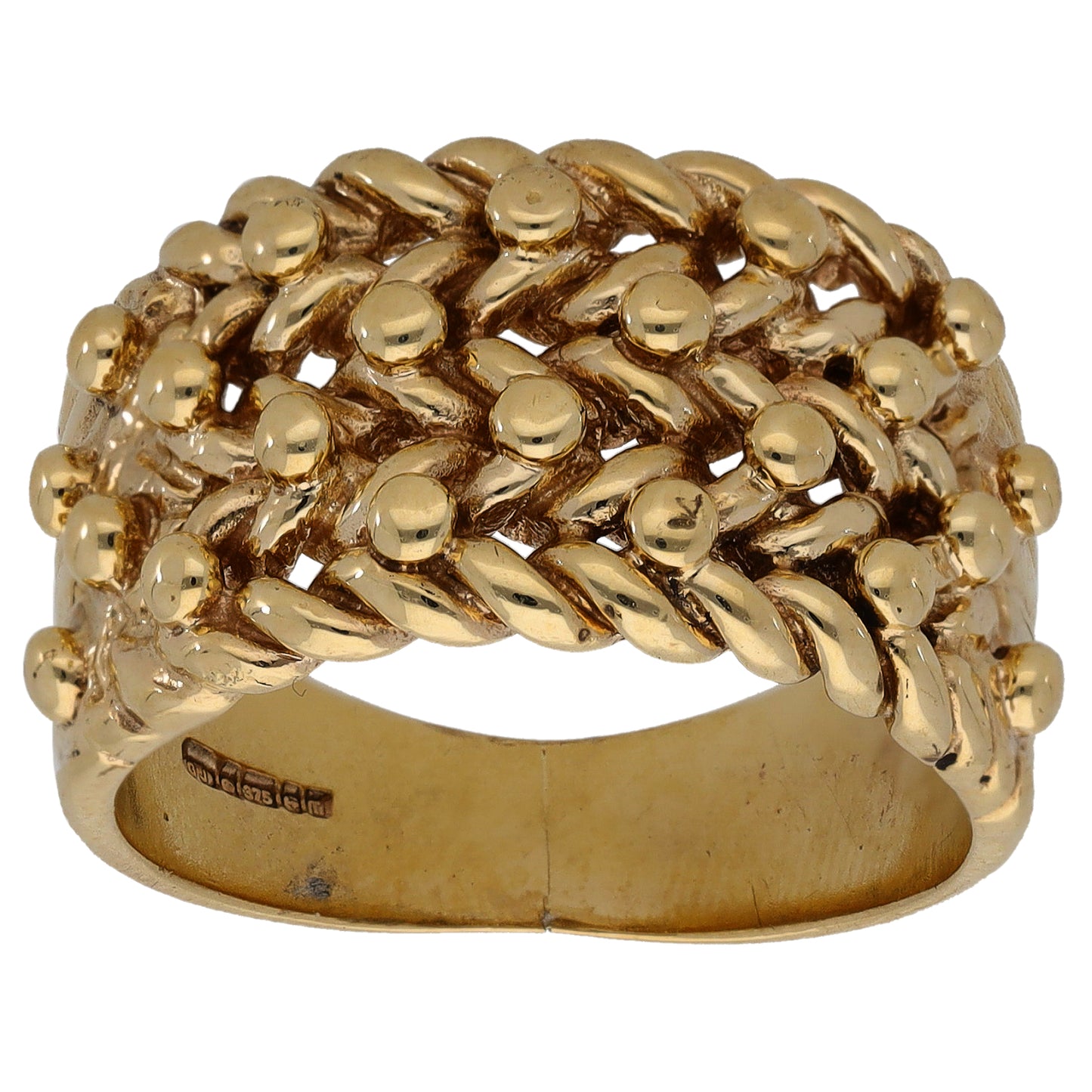 9ct Gold Keeper Ring Size R