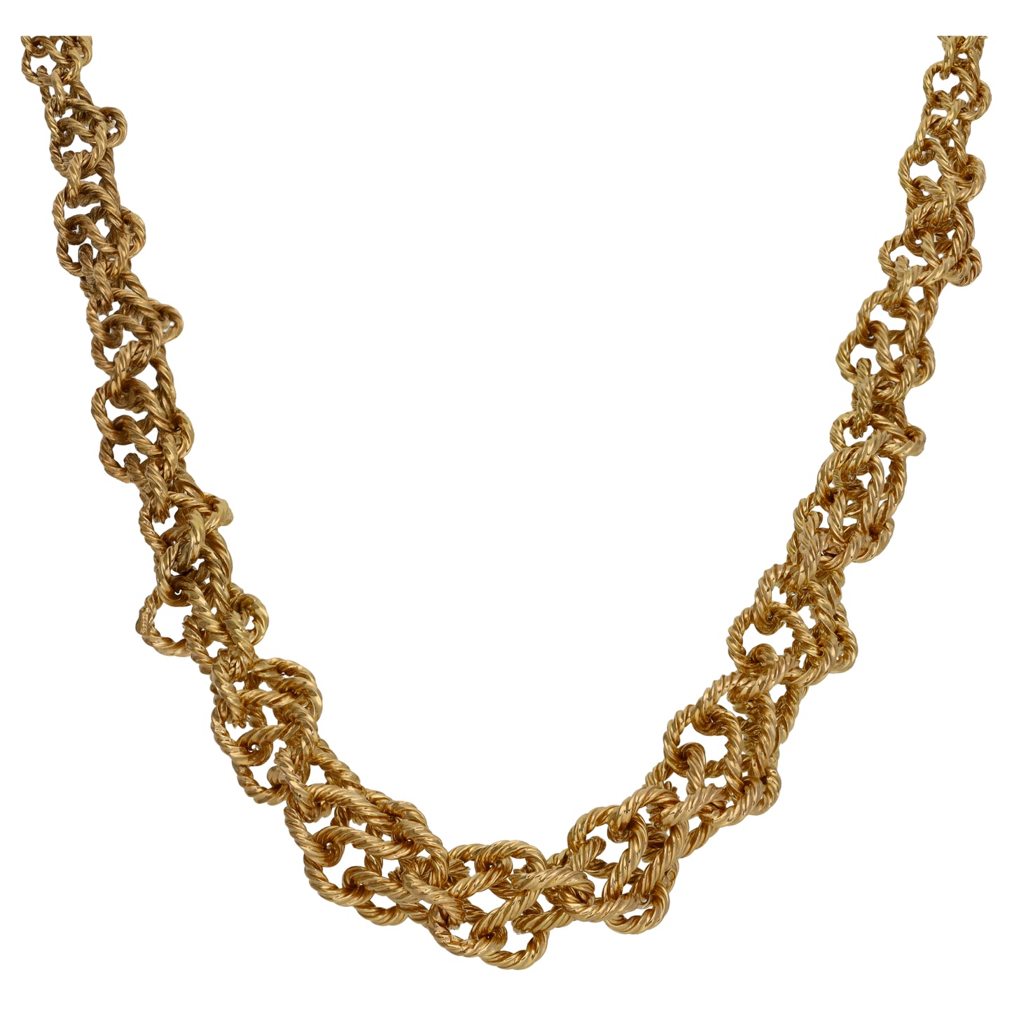 9ct Gold Fancy Necklace 16"