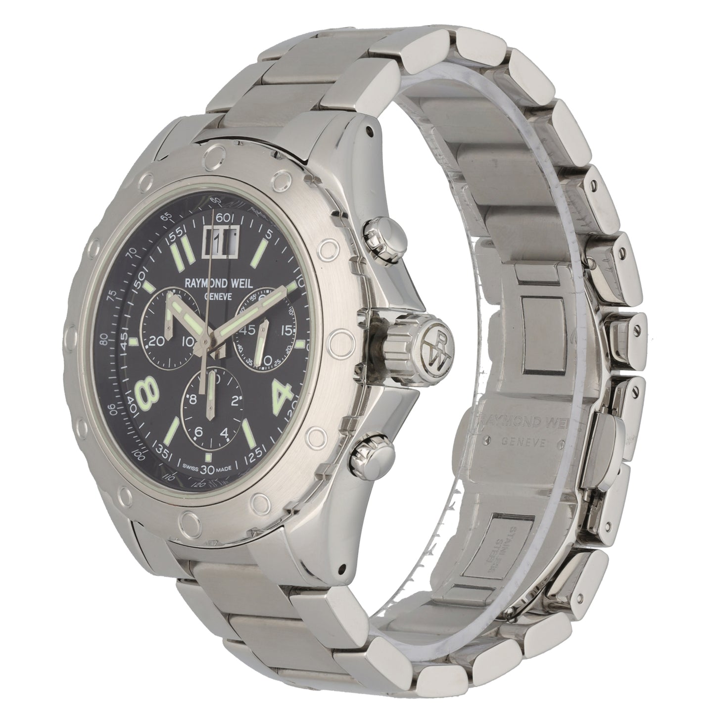 Raymond Weil Sport Chrono 8500 44mm Stainless Steel Watch