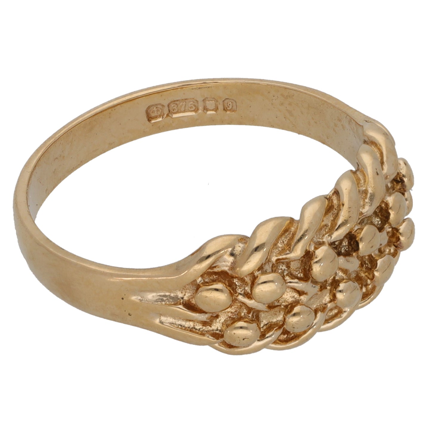 9ct Gold Keeper Ring Size P