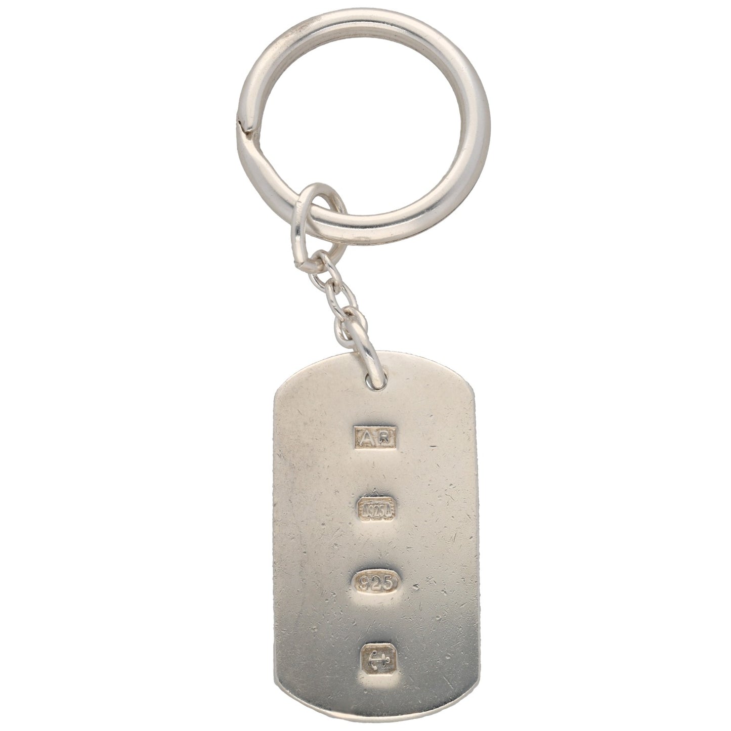 Sterling Silver Ingot Keyring
