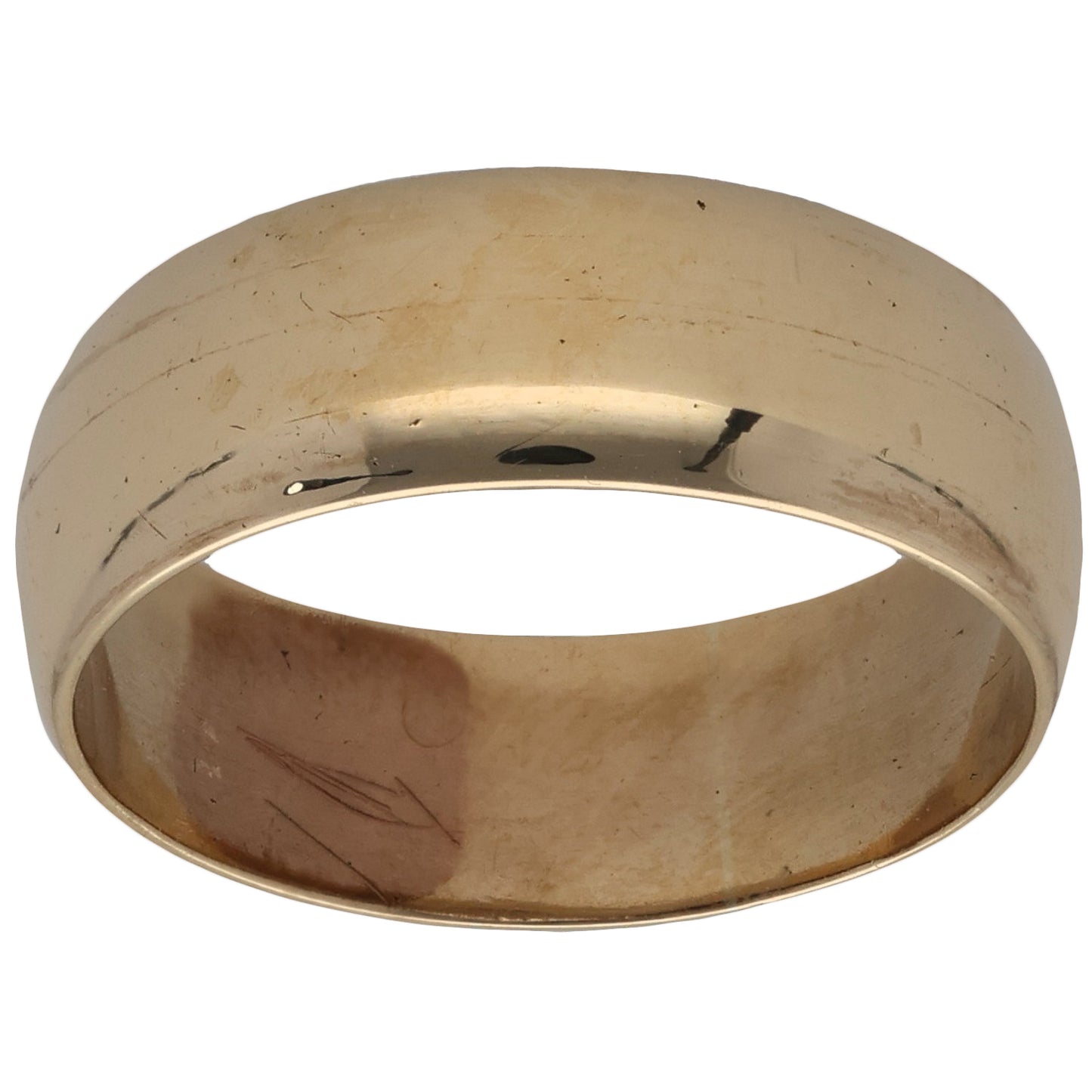 9ct Gold Plain Wedding Ring Size S