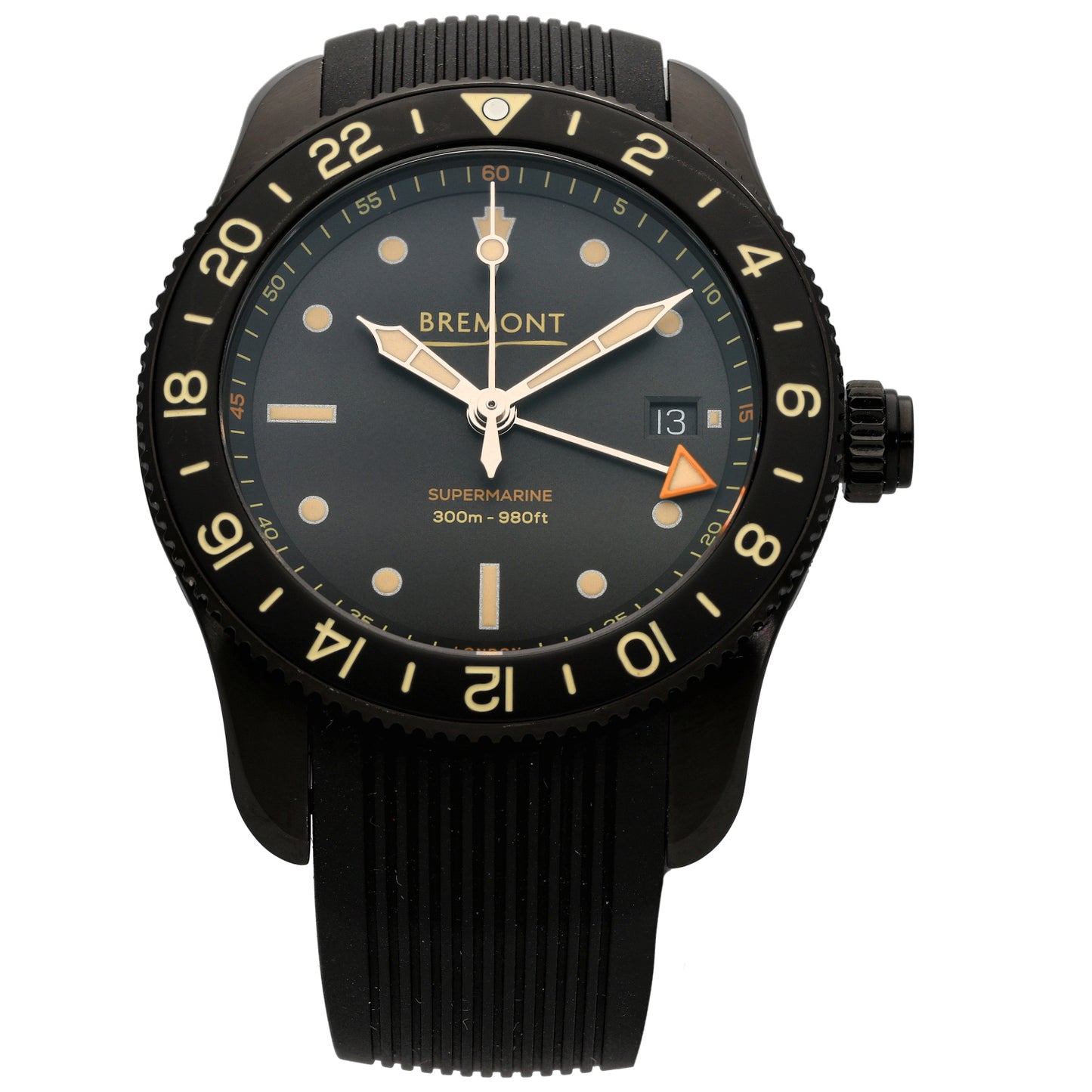 Bremont Supermarine Jet S302-JET-R-S 40mm DLC Stainless Steel Watch