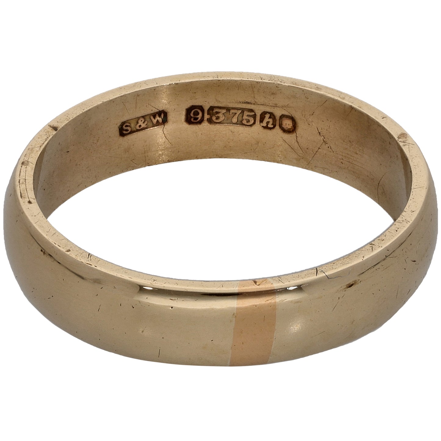 9ct Gold Plain Wedding Ring Size O