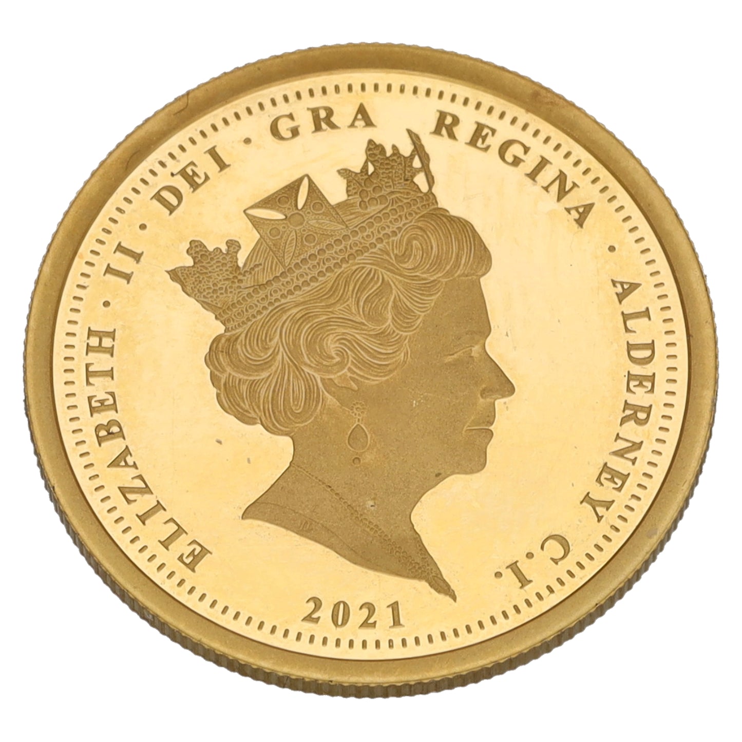 22ct Gold Queen Elizabeth II Half Sovereign Royal National Lifeboat Institution Coin 2021