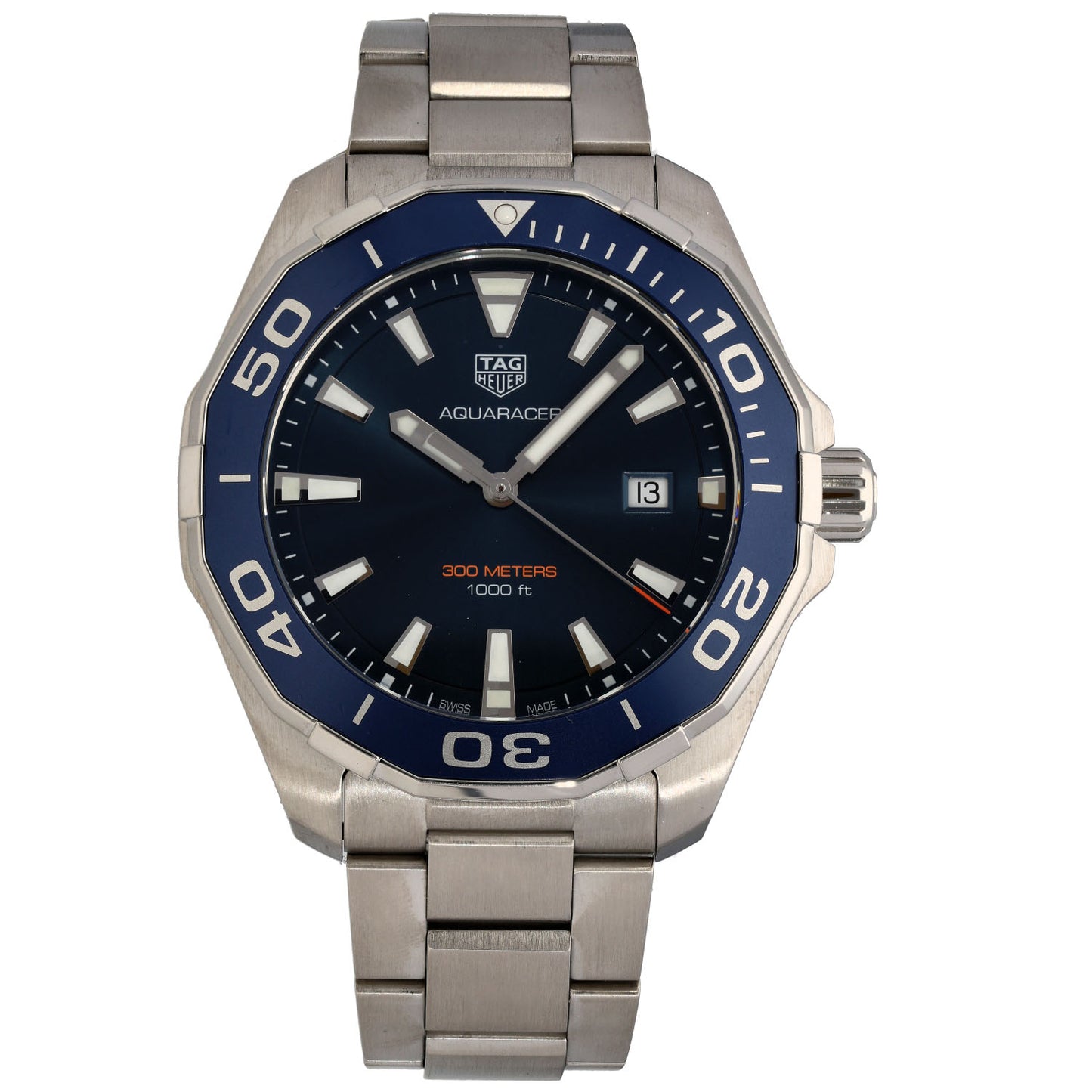 Tag Heuer Aquaracer WAY101C 43mm Stainless Steel Watch