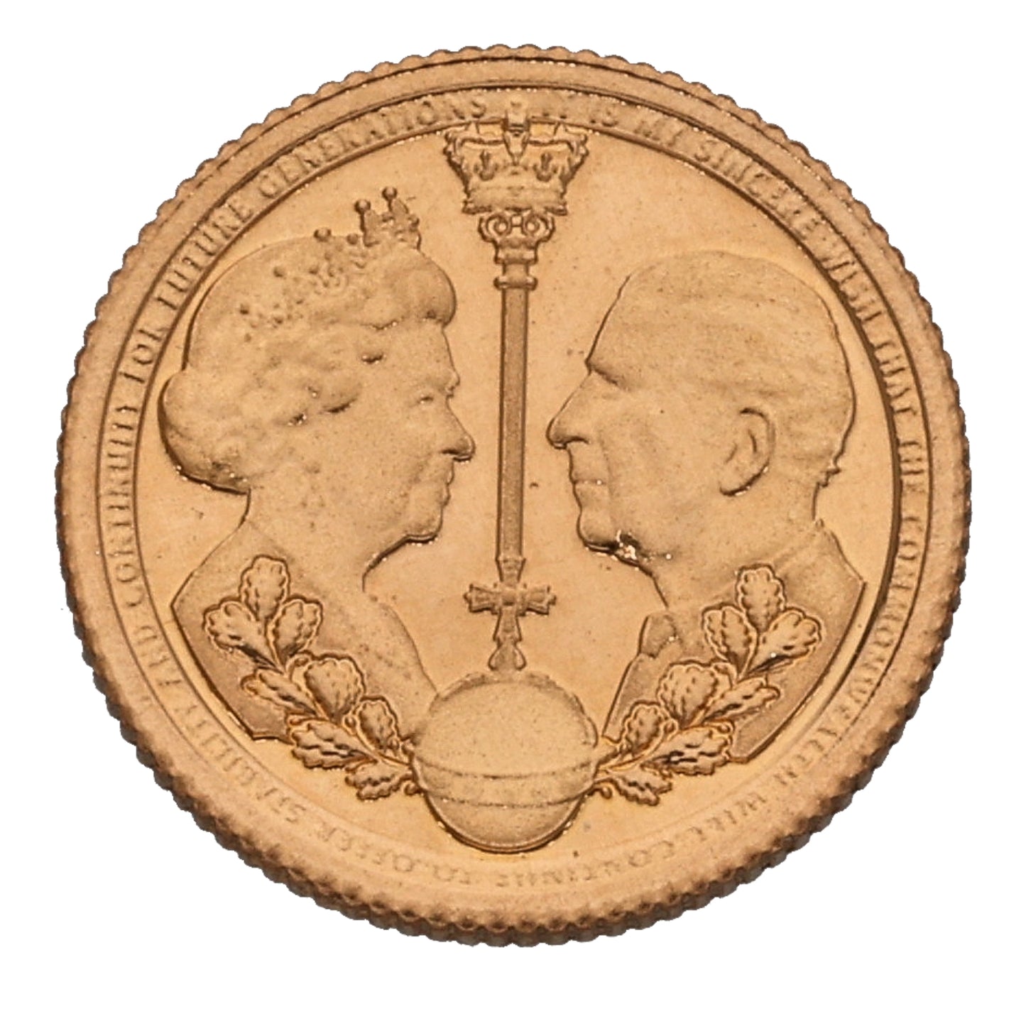 22ct Gold King Charles III Quarter Sovereign Coin 2022