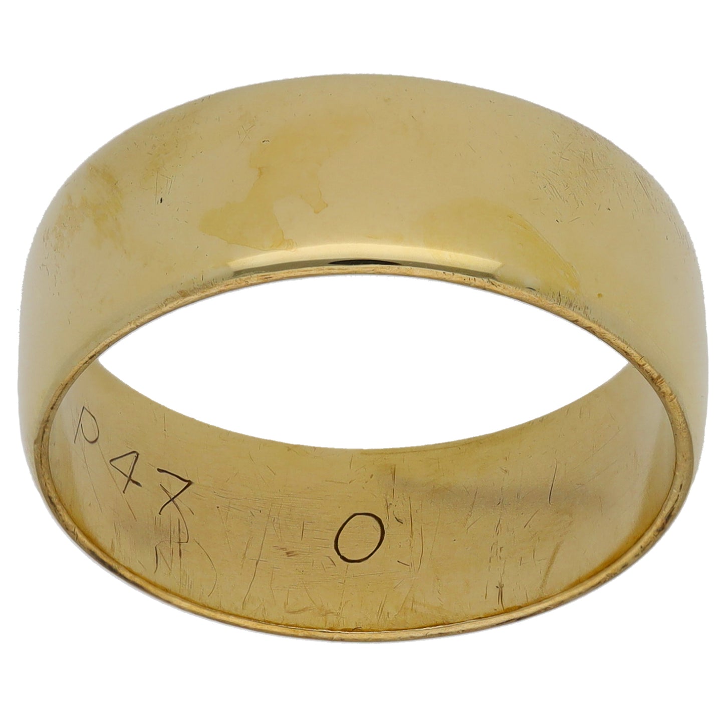 9ct Gold Plain Wedding Ring Size Q