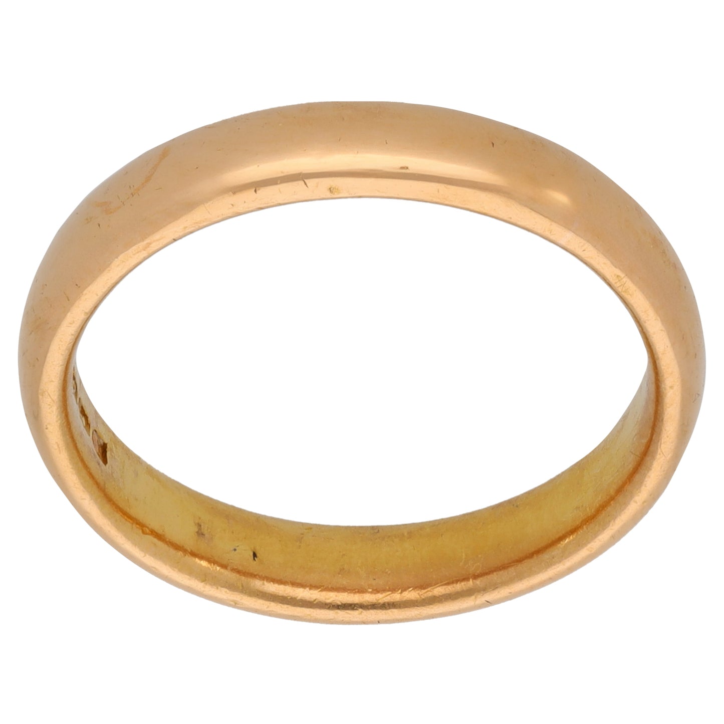 22ct Gold Plain Wedding Ring Size O