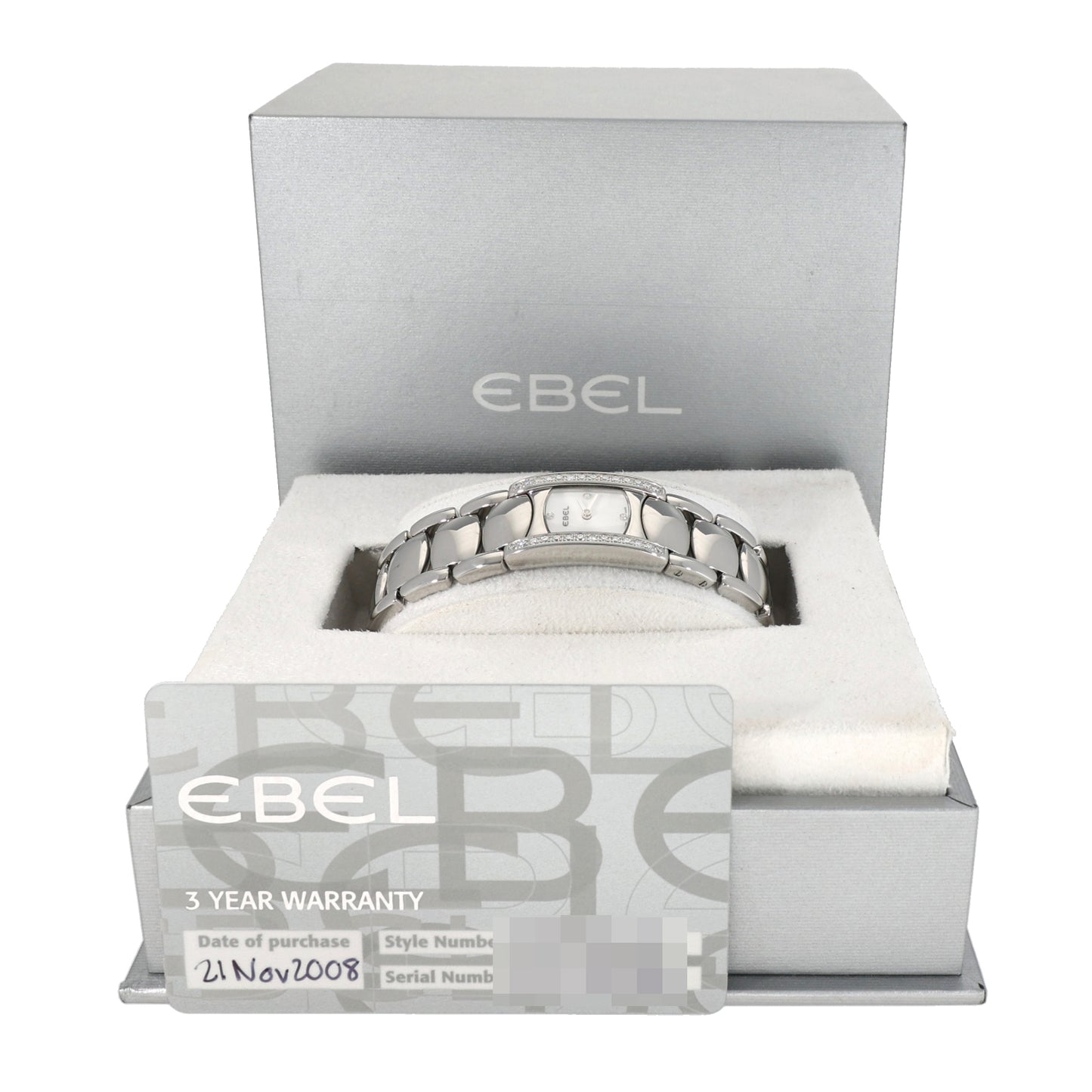 Ebel Beluga E9057A28-10 19mm Stainless Steel Watch