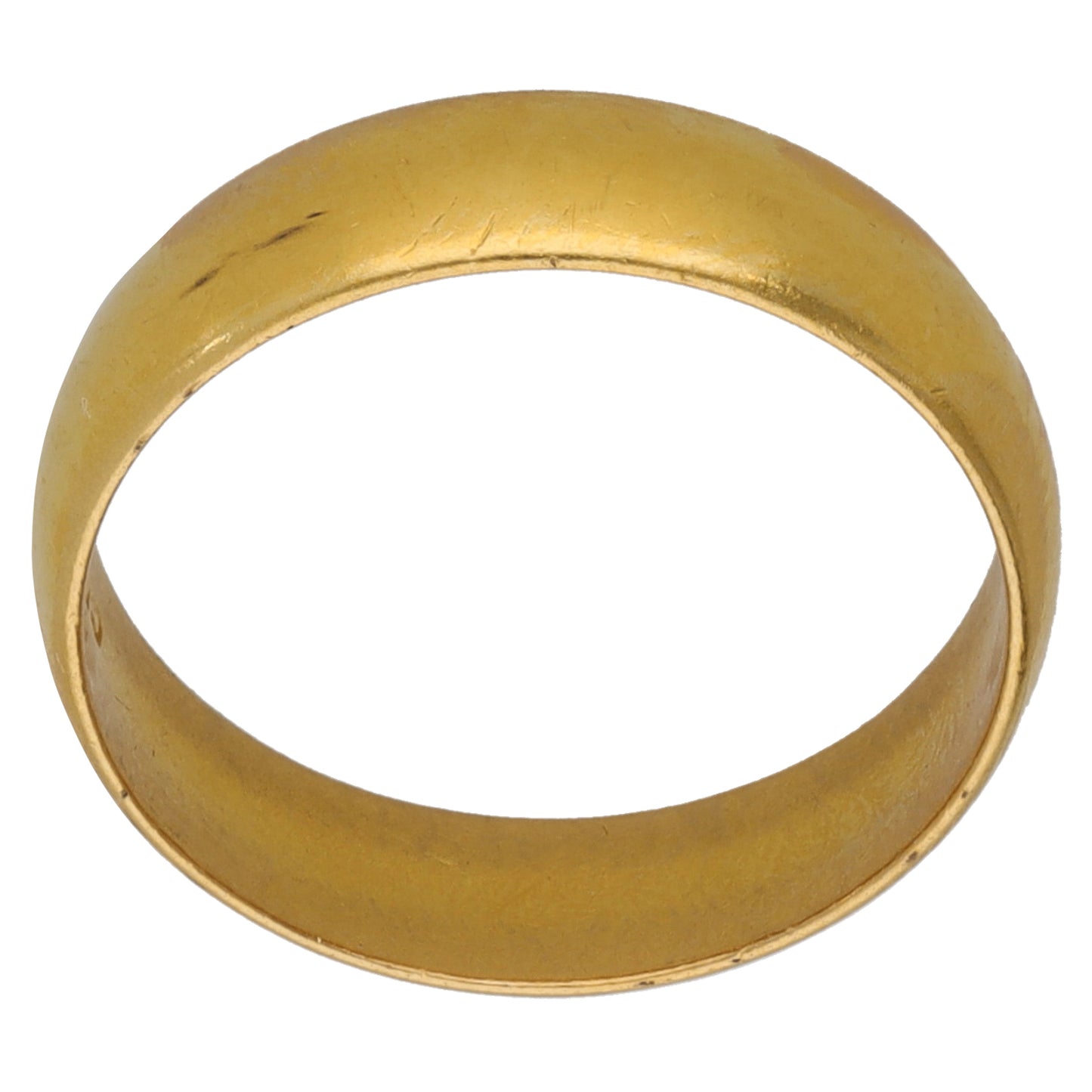 22ct Gold Plain Wedding Ring Size O