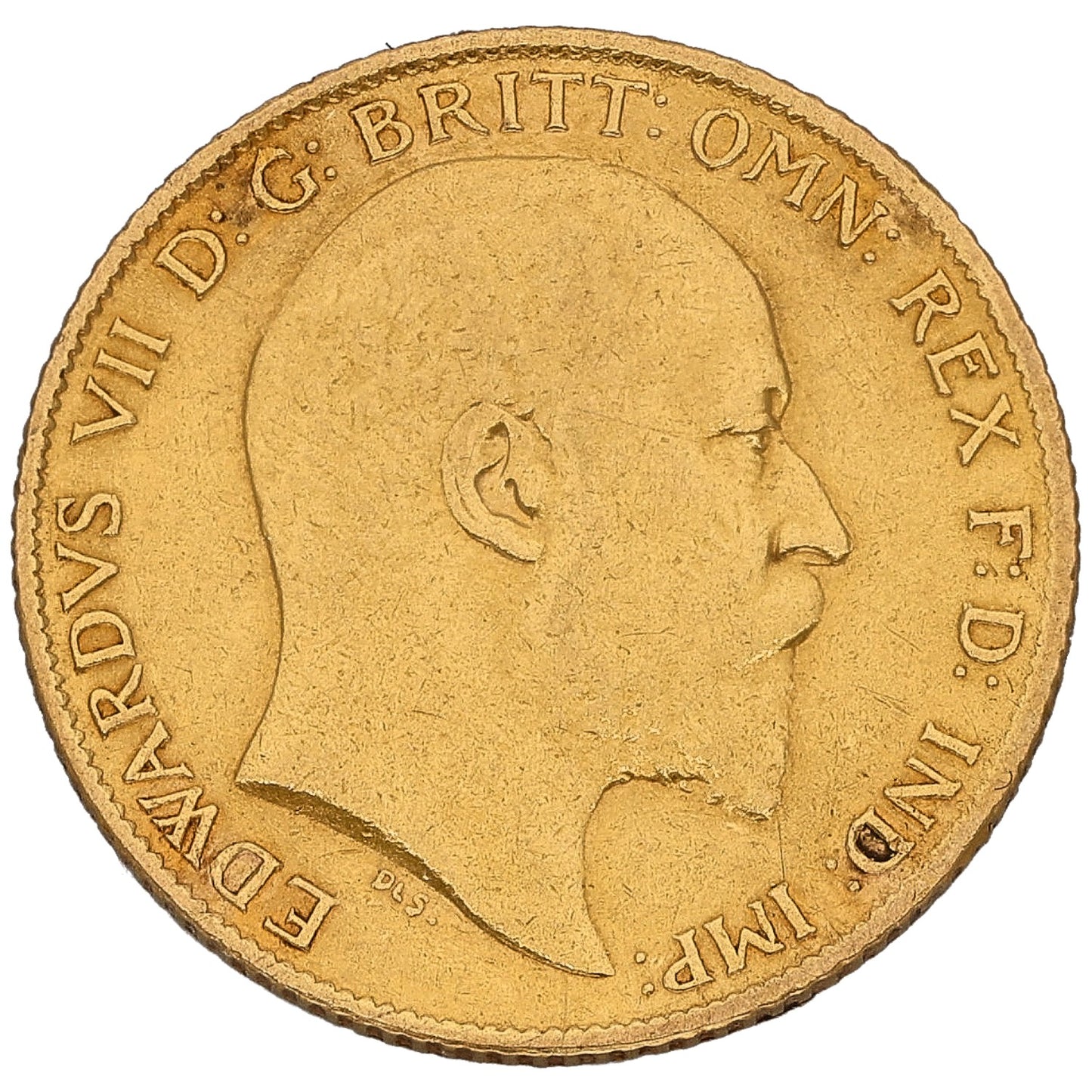 22ct Gold King Edward VII Half Sovereign Coin 1909