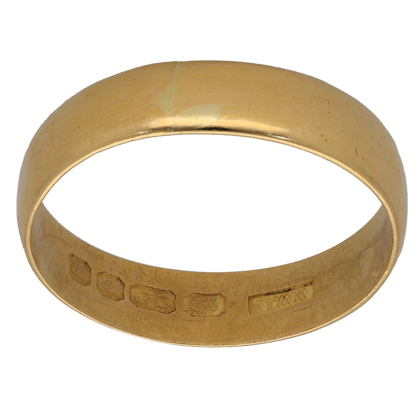 22ct Gold Plain Wedding Ring Size U