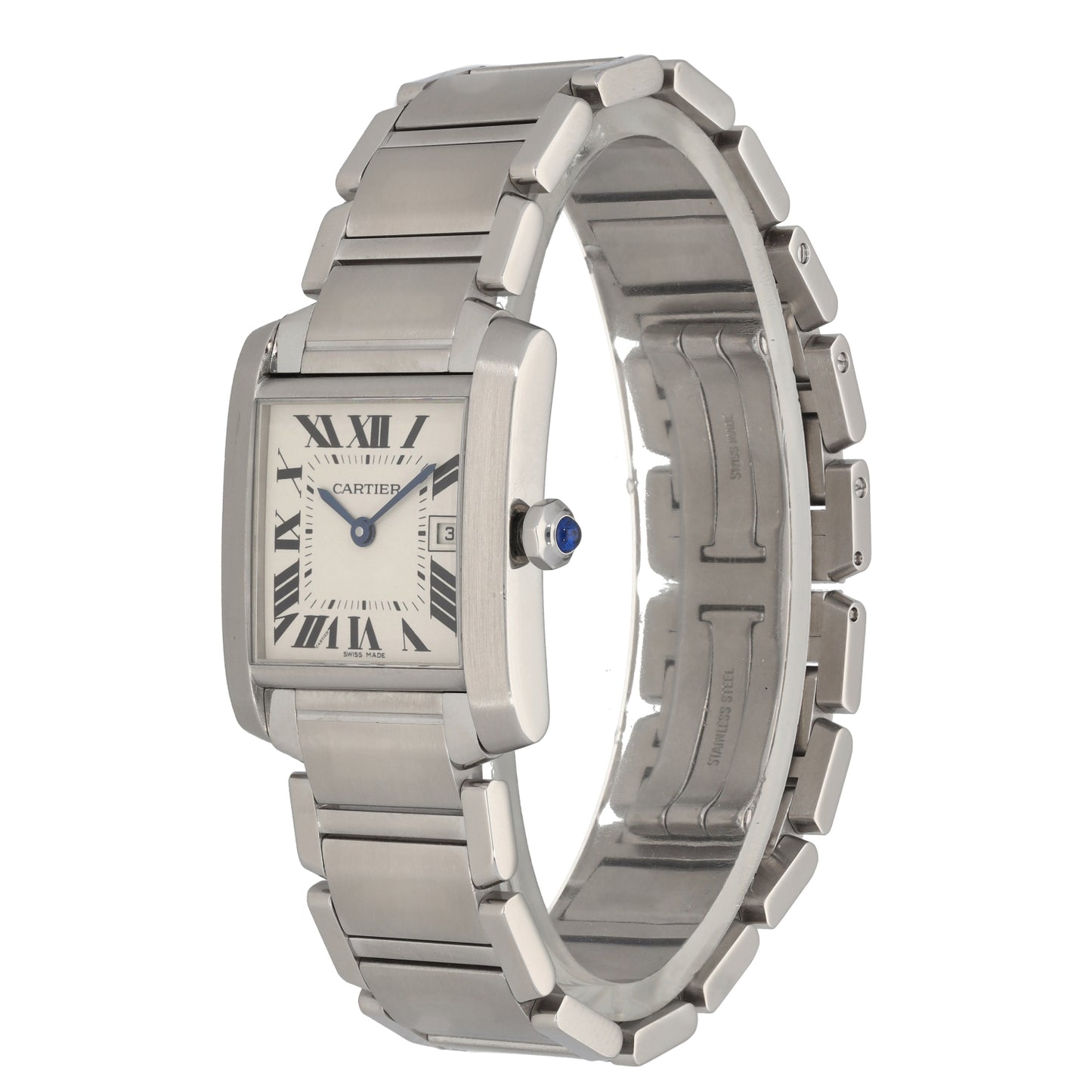 Cartier Tank Francaise W51011Q3 25mm Stainless Steel Watch