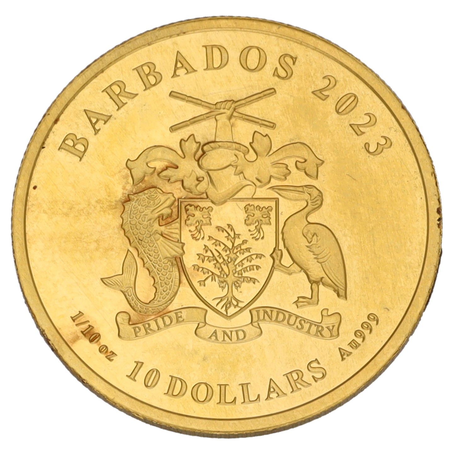 24ct Gold Barbados Disney The Mouse That Started It All 1/10 OZ Coin 2023