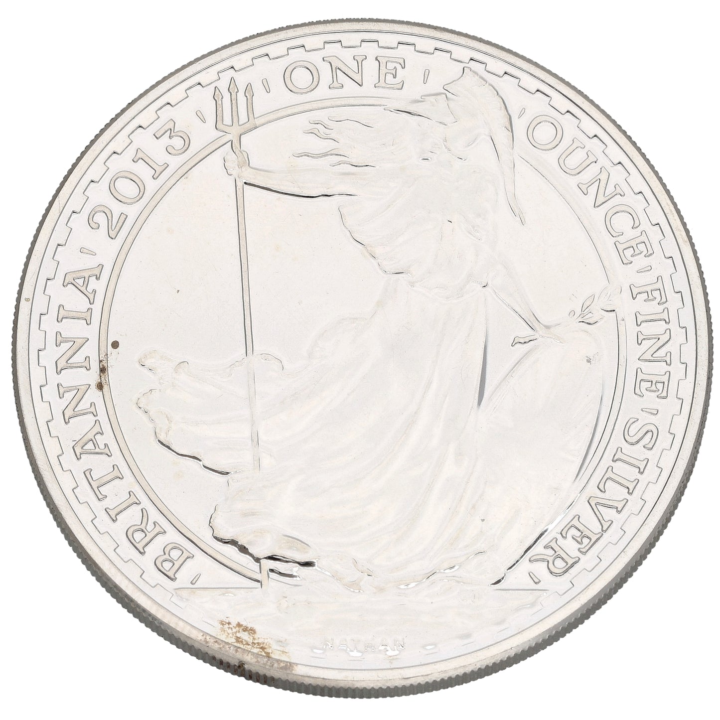 Fine Silver Queen Elizabeth II 1 OZ Britannia Coin 2013
