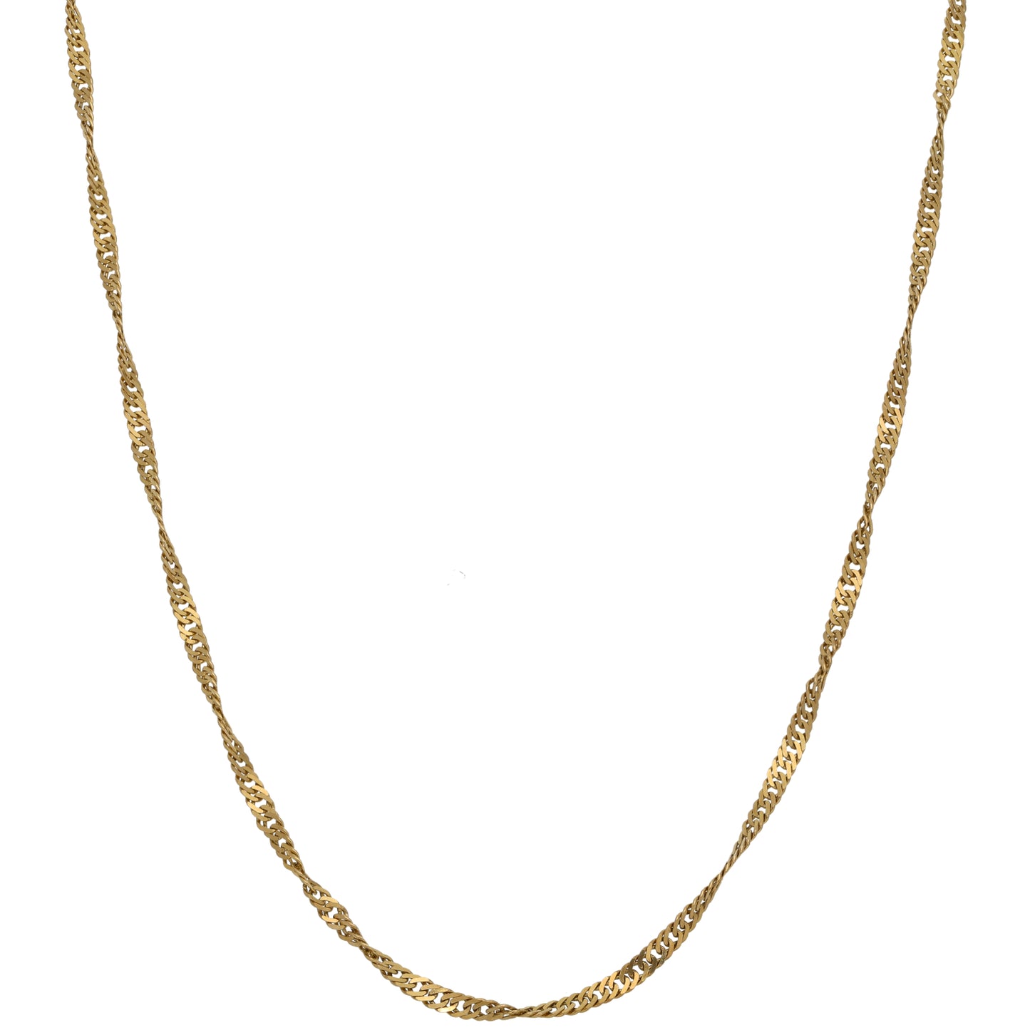 9ct Gold Fancy Necklace 18"