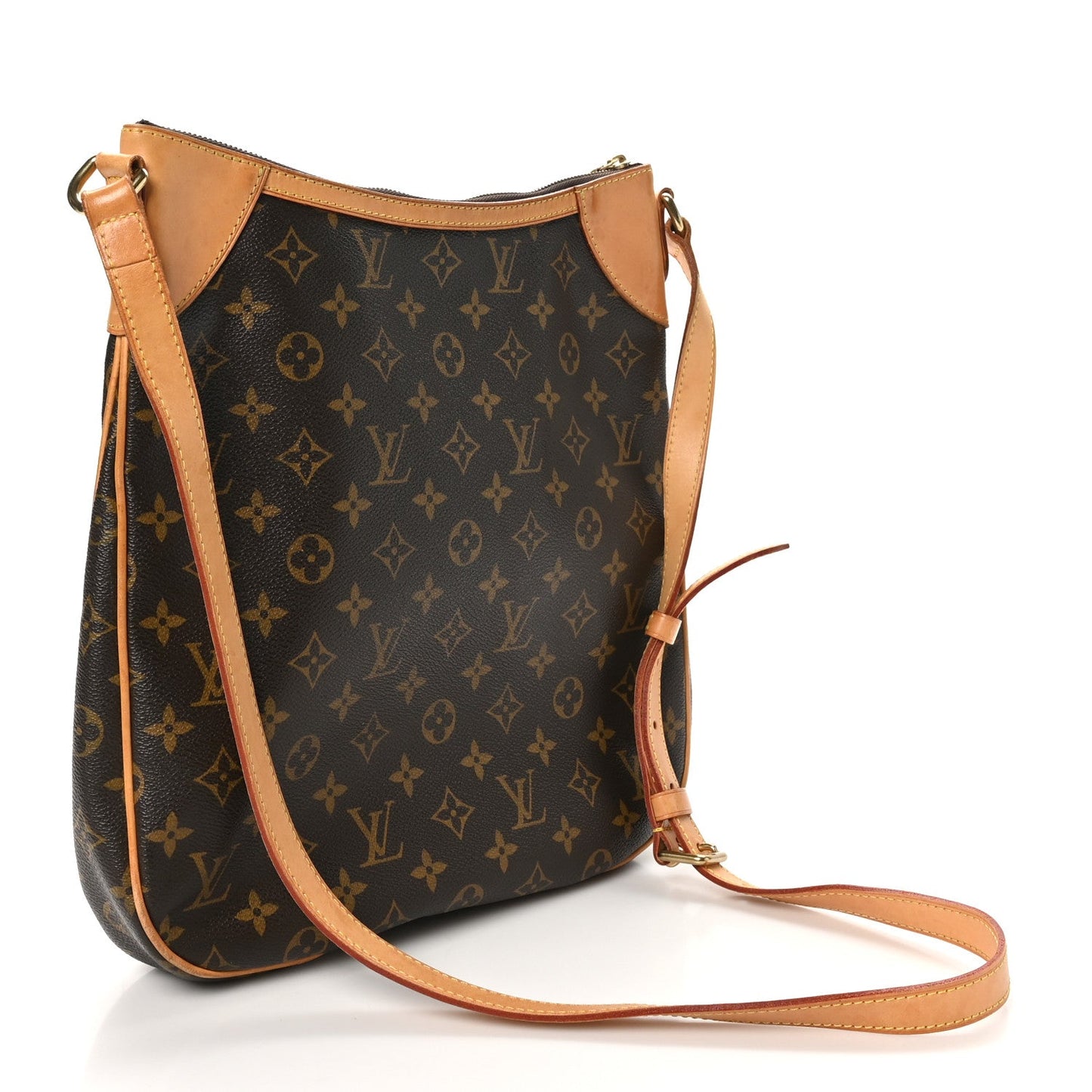 Louis Vuitton Odeon MM Monogram Coated Canvas Bag - Brown