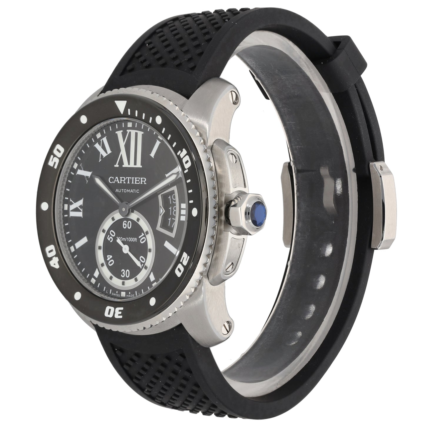 Cartier Calibre De Cartier W7100056 43mm Stainless Steel Watch