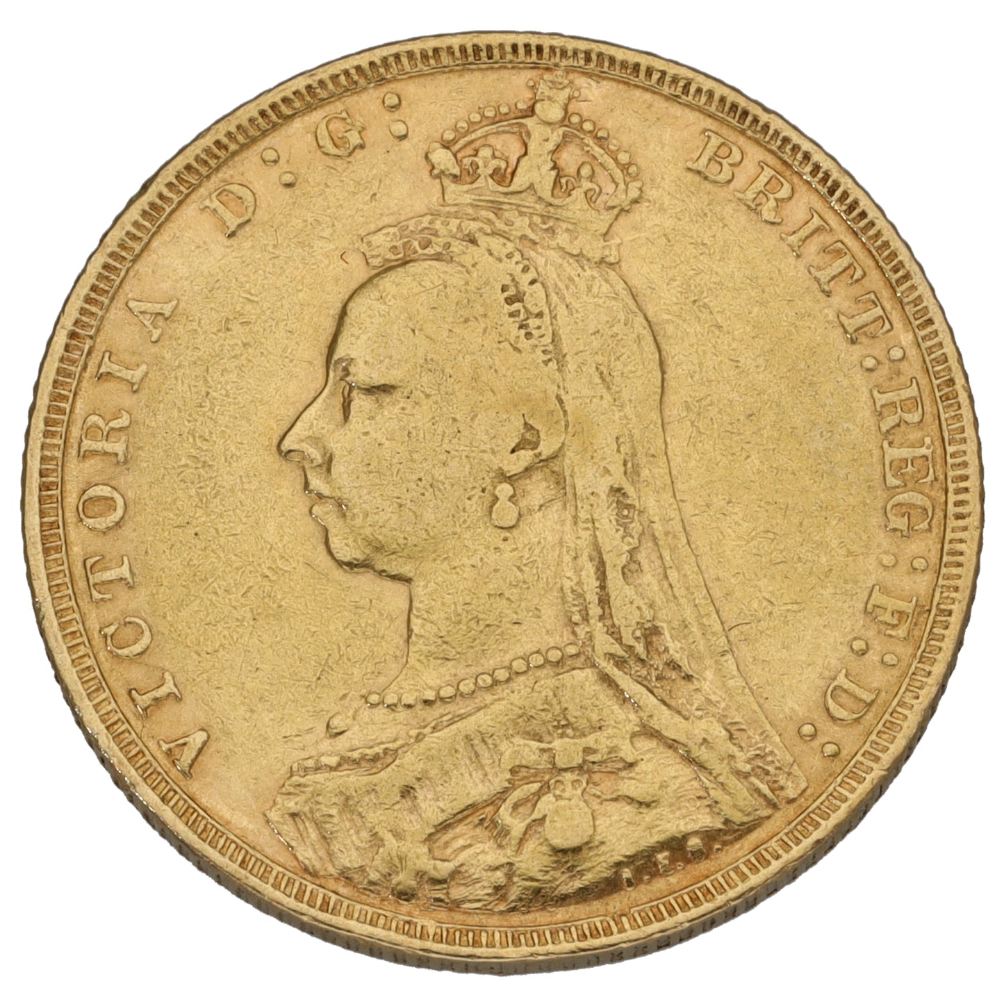 22ct Gold Queen Victoria Full Sovereign Coin 1892
