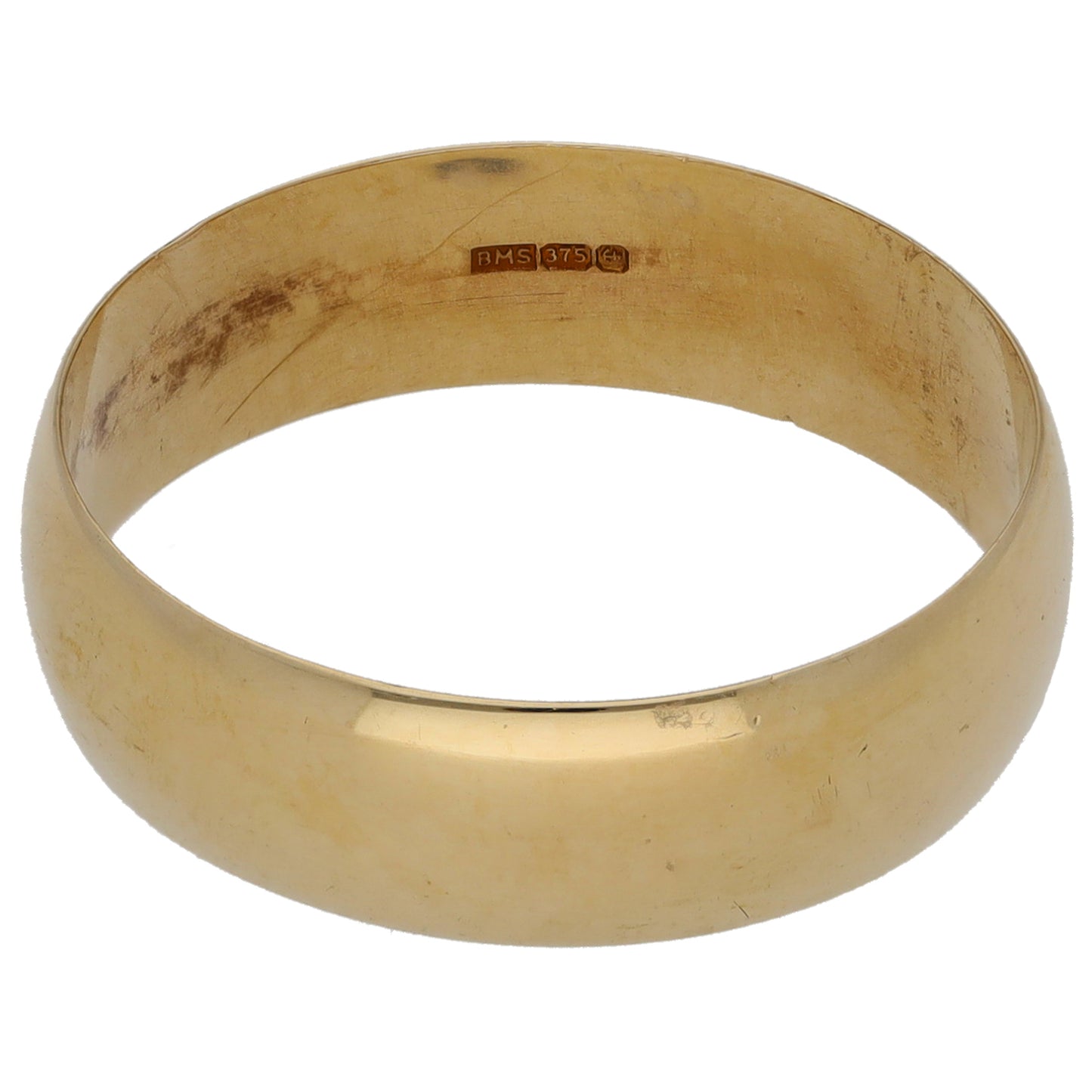 9ct Gold Plain Wedding Ring Size Q