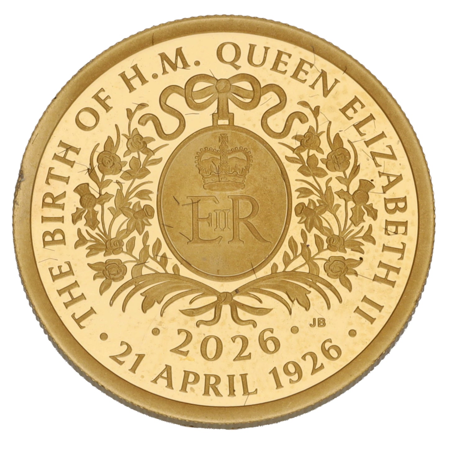 22ct Gold The Birth Of H.M. Queen Elizabeth II Half Sovereign Coin 2026