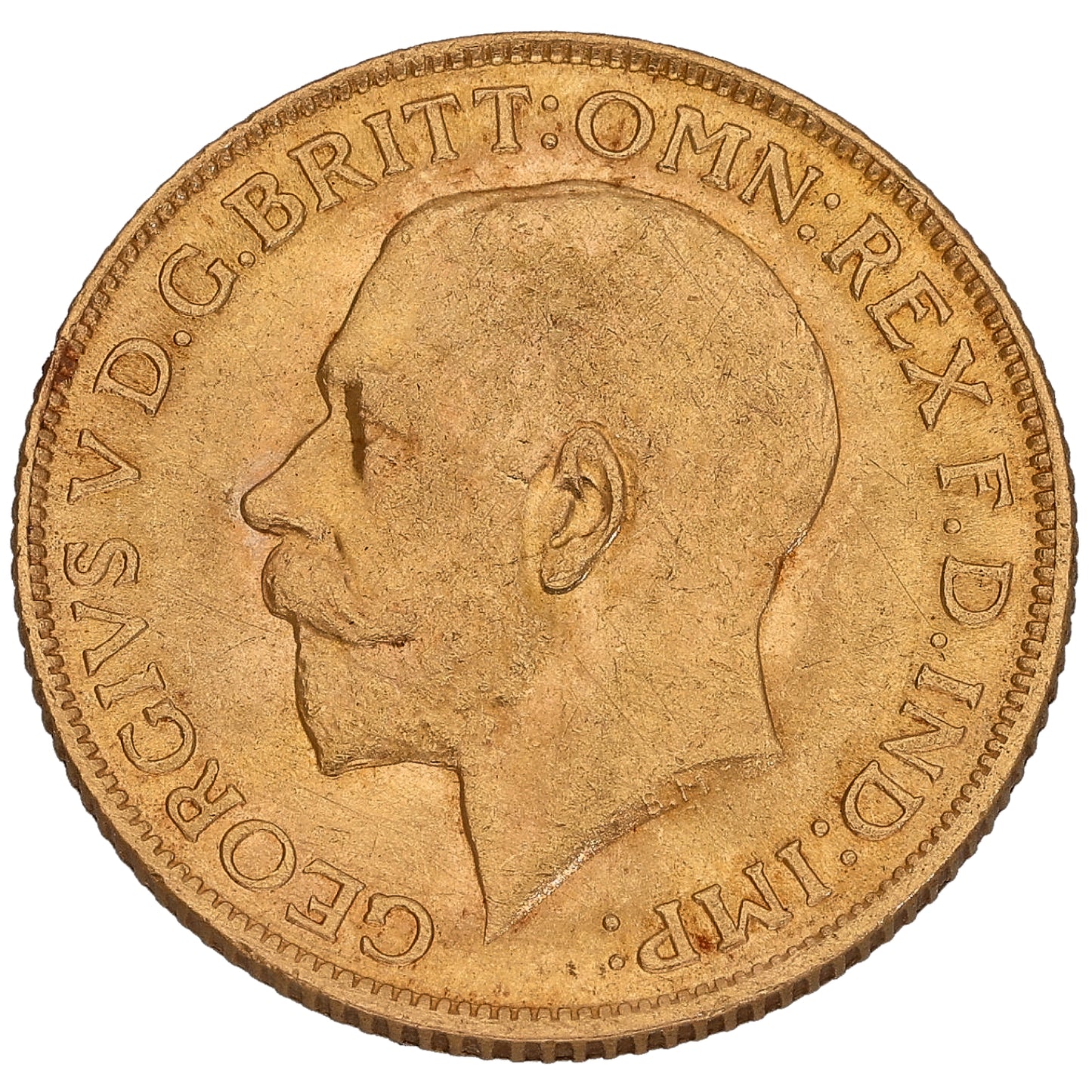 22ct Gold King George V Full Sovereign Coin 1913