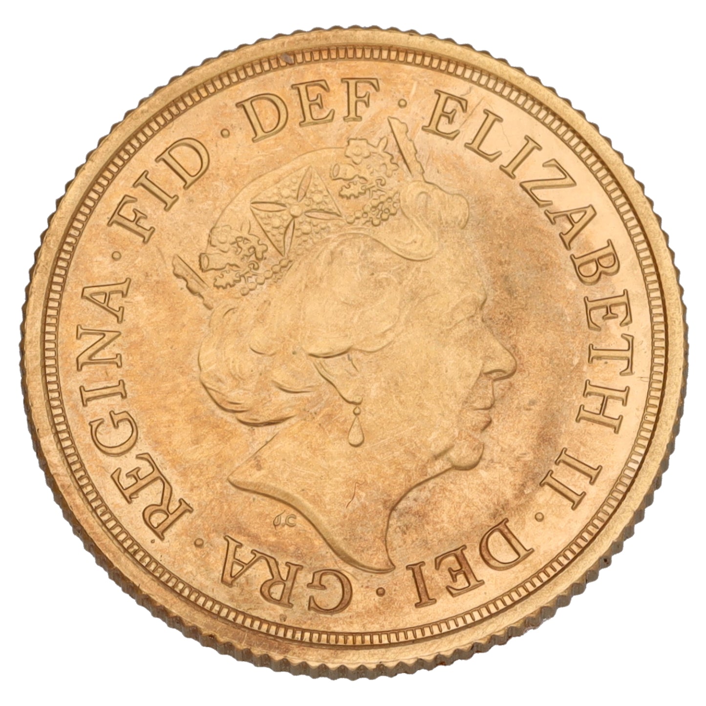 22ct Gold Queen Elizabeth II Full Sovereign Coin 2020