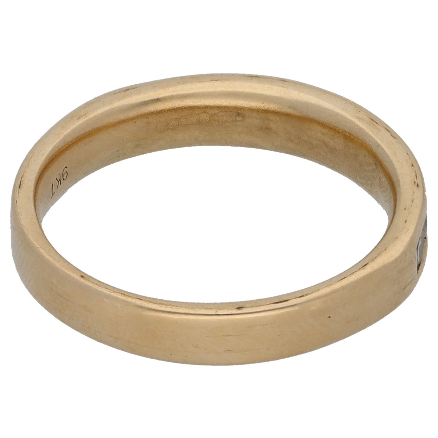9ct Gold 0.50ct Diamond Half Eternity Ring Size L