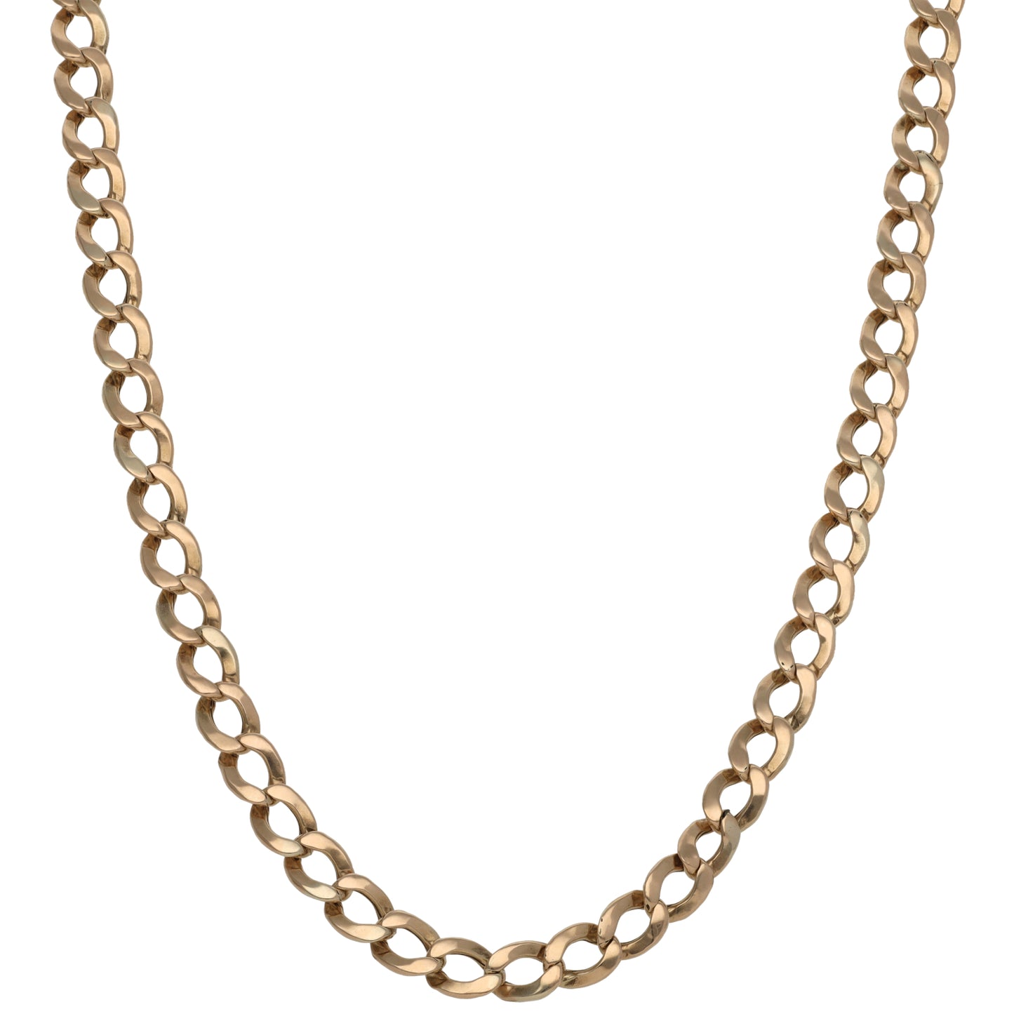 9ct Gold Curb Chain 22"