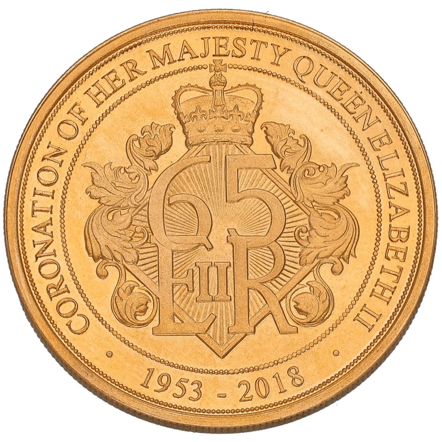 22ct Gold Queen Elizabeth II Coronation 65th Anniversary Coin 2018