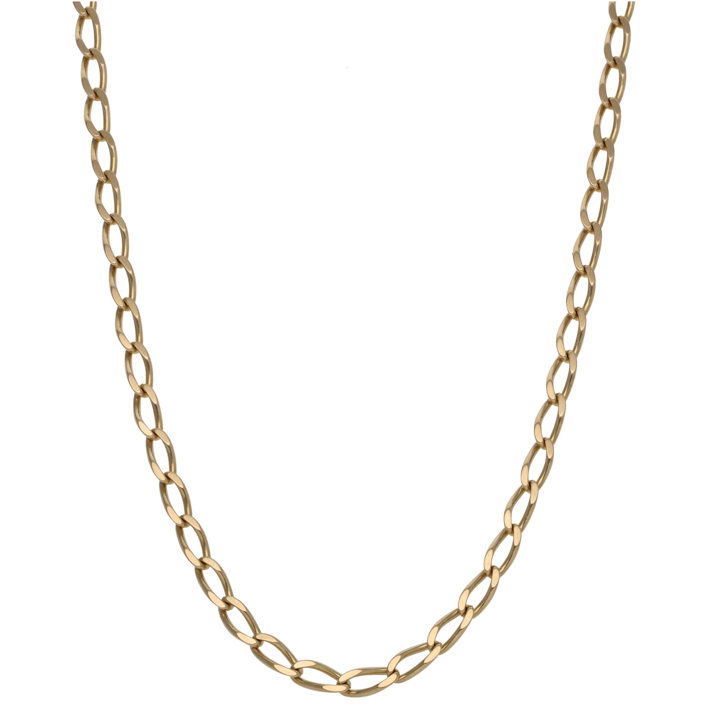 9ct Gold Curb Chain 20"