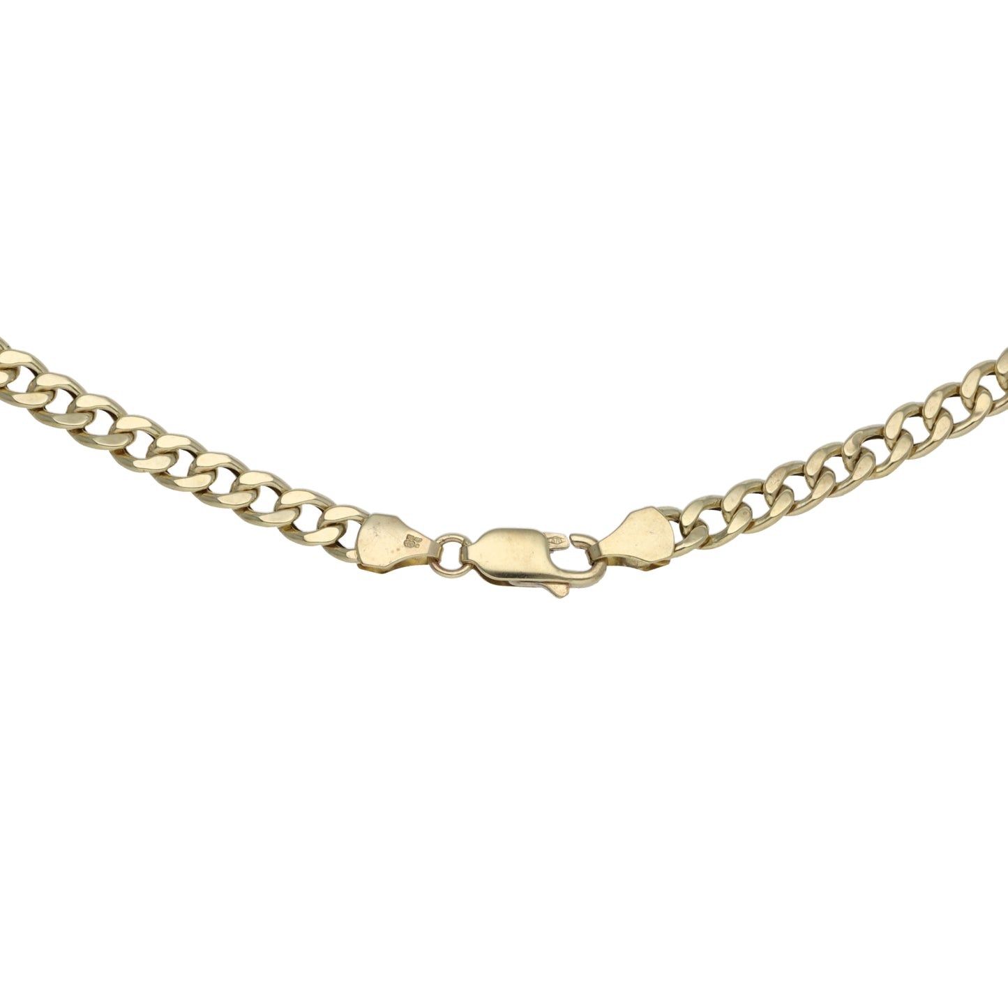 9ct Gold Curb Chain 18"