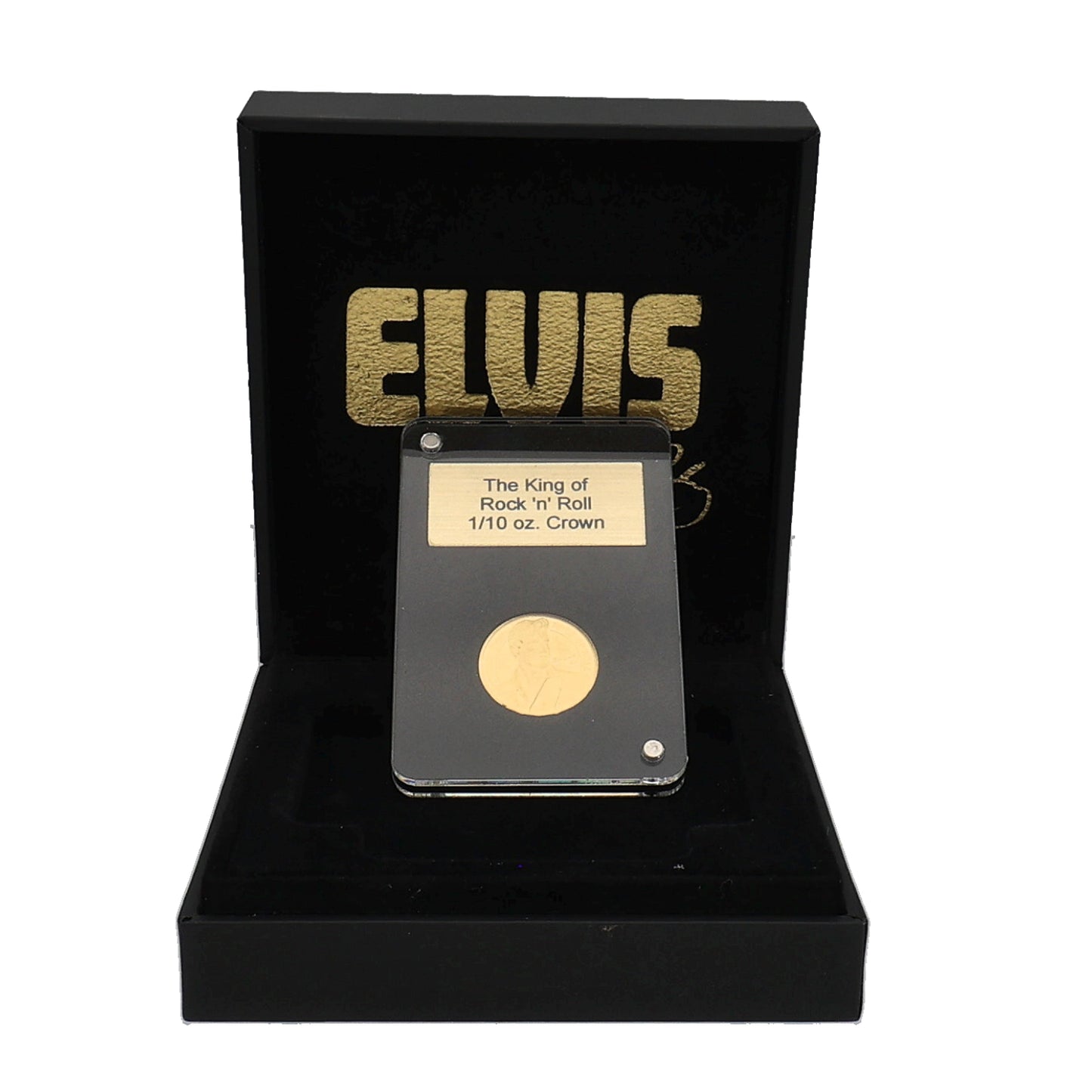 24ct Gold The King Of Rock 'N' Roll 1/10 Crown Coin 2021