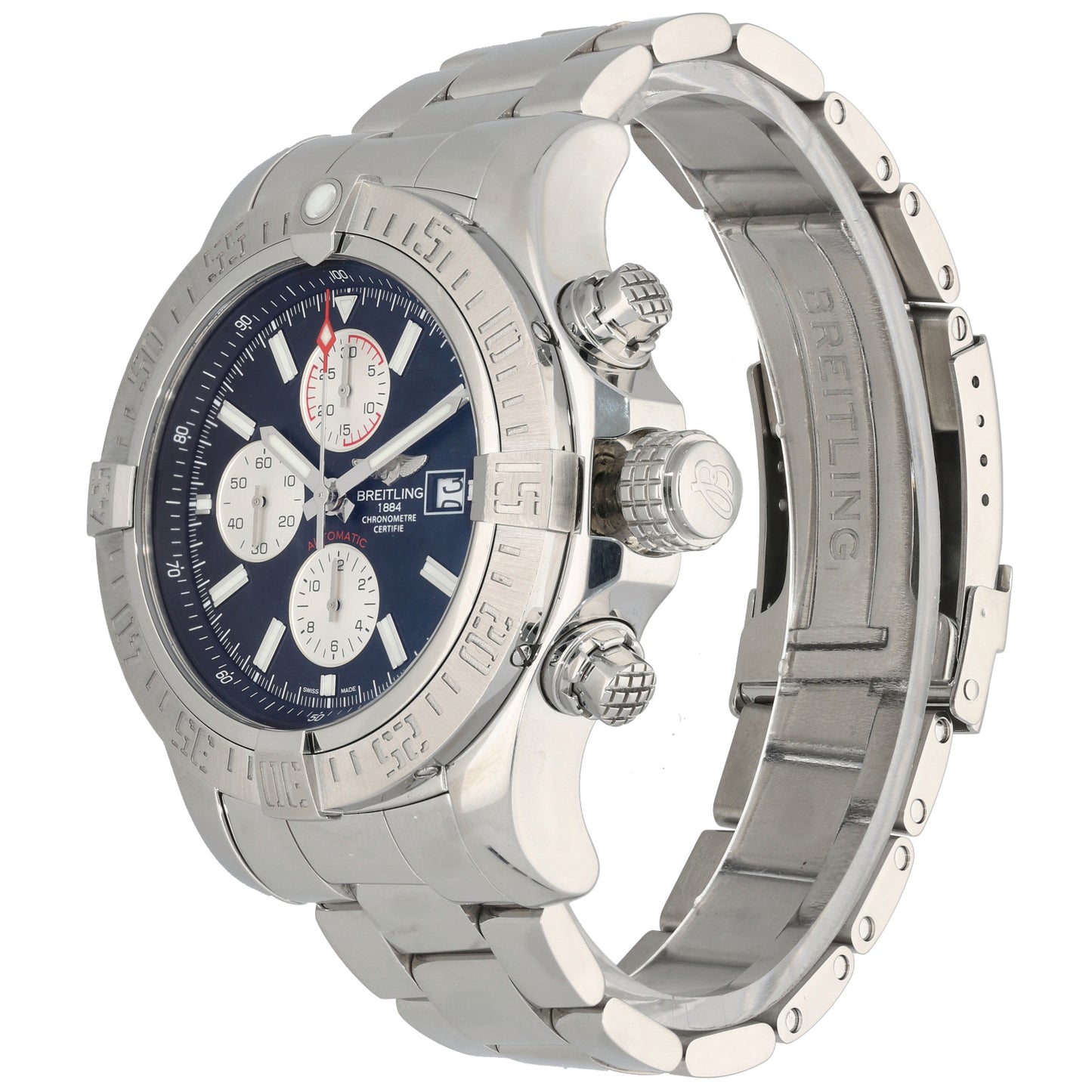 Breitling Super Avenger II A13371 48mm Stainless Steel Watch