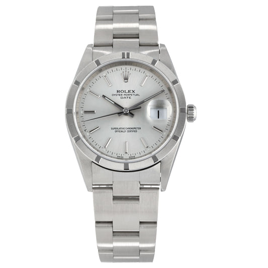 Rolex Date 15210 34mm Stainless Steel Watch
