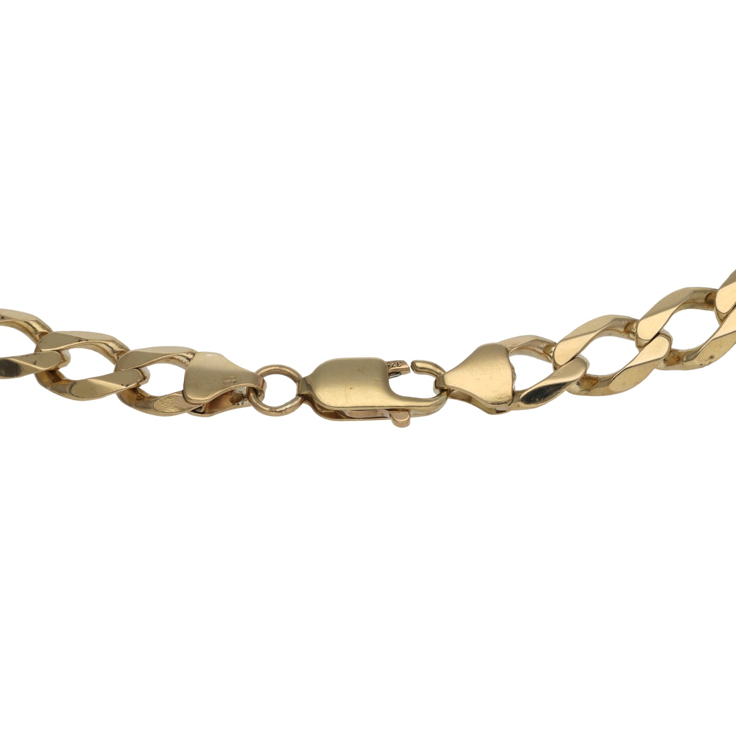 9ct Gold Curb Chain 22"