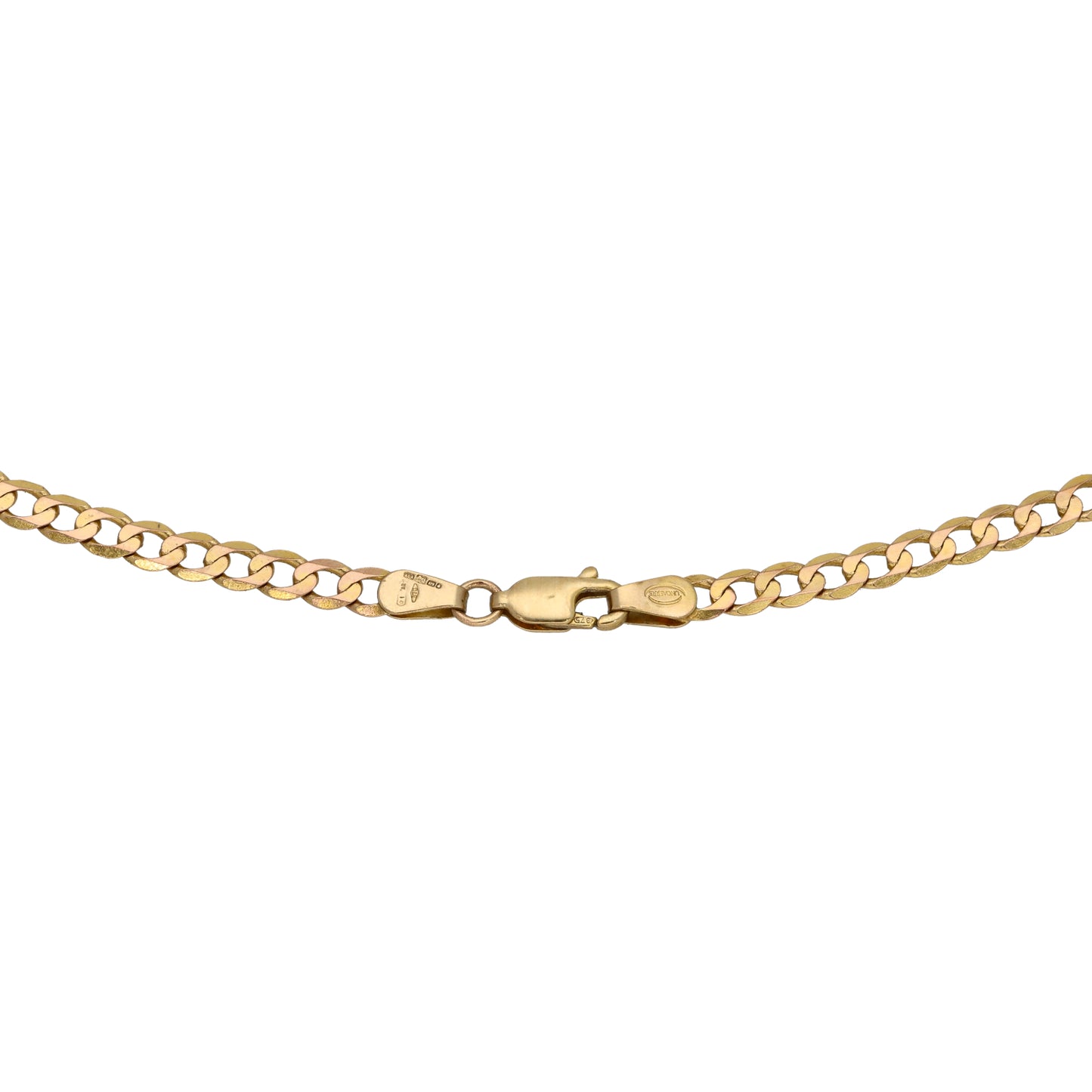 9ct Gold Curb Chain 22"