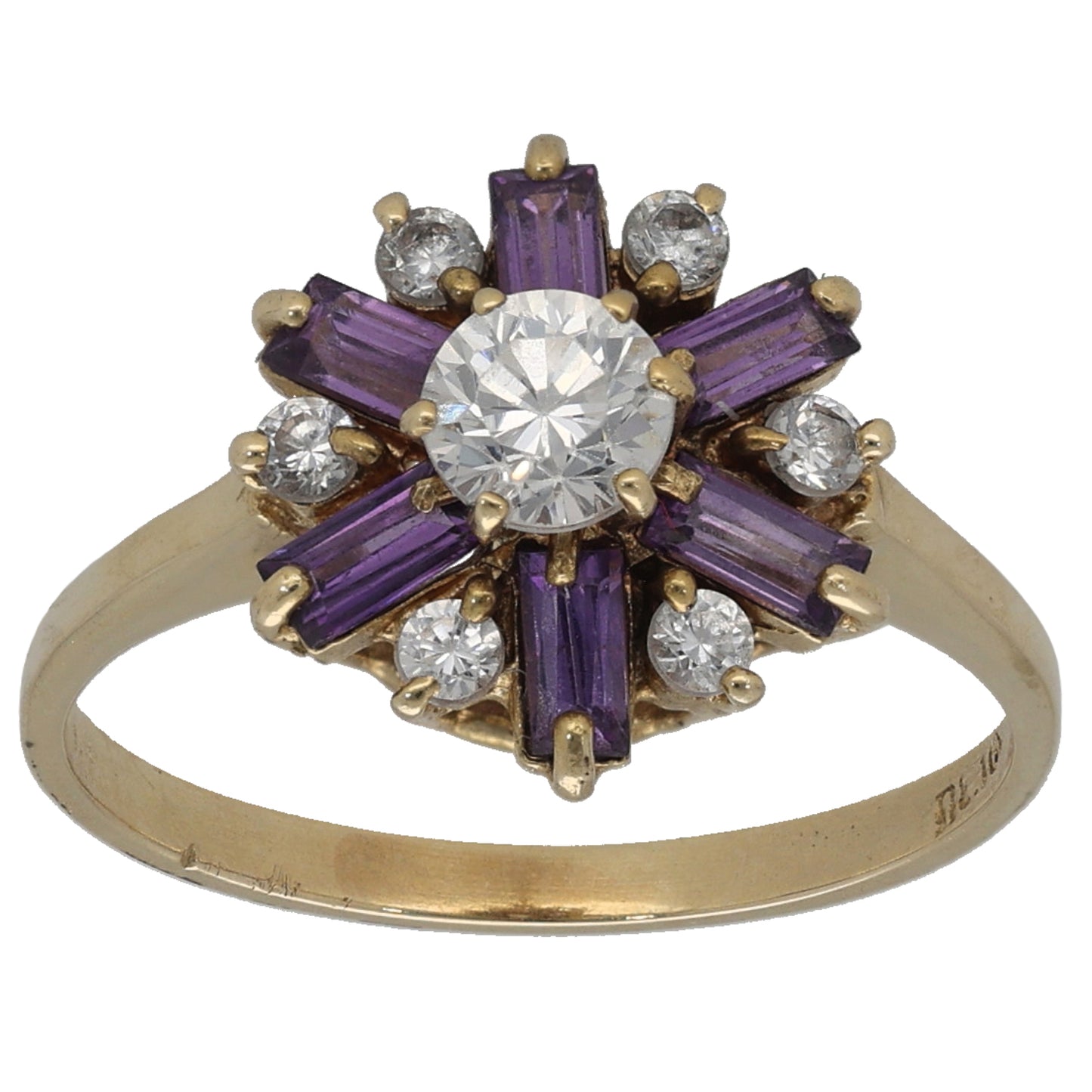 14ct Gold Imitation Dress/Cocktail Ring Size O