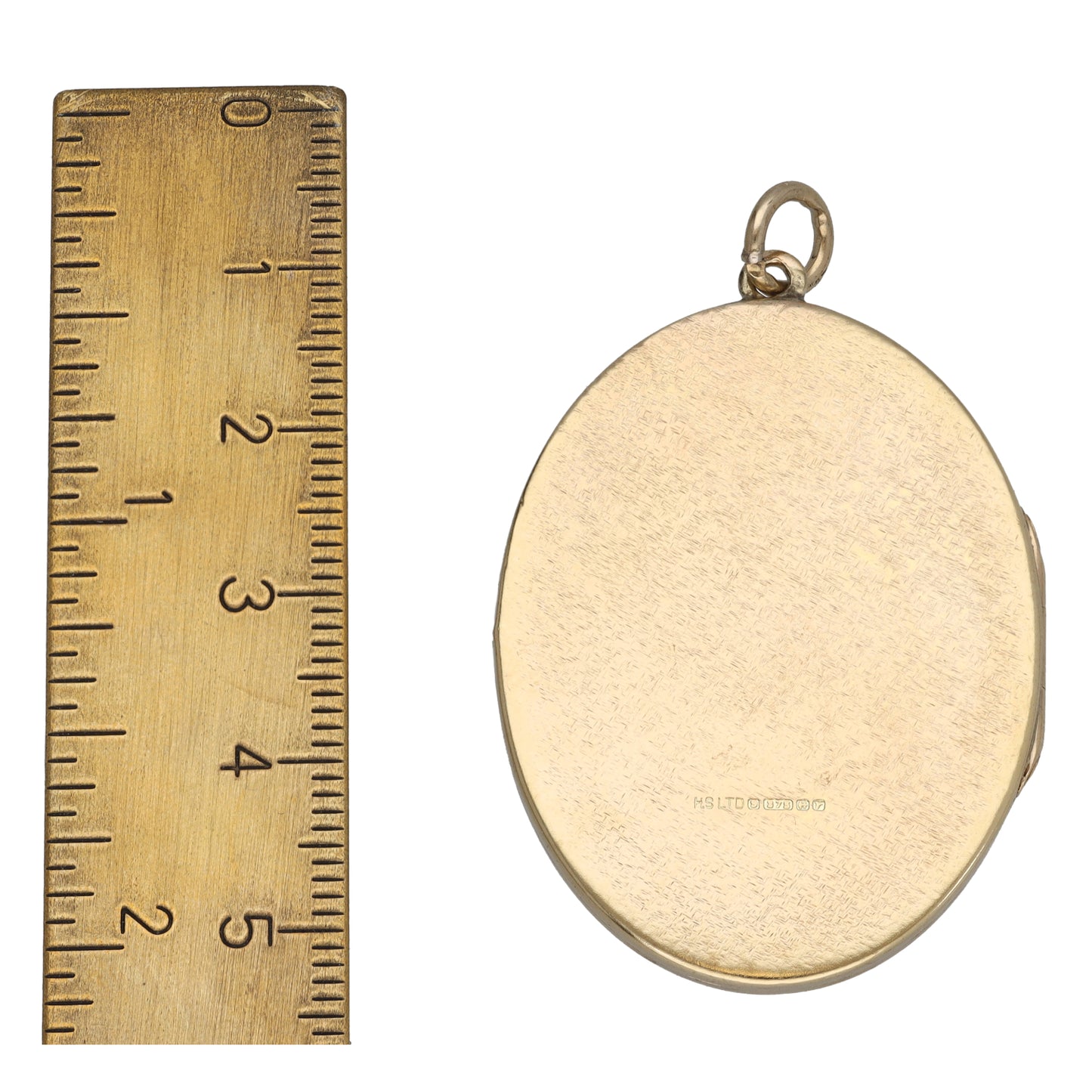 9ct Gold Patterned Locket Pendant