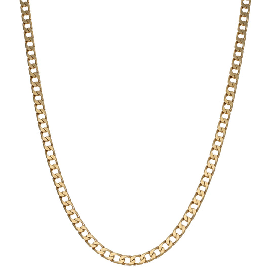 9ct Gold Curb Chain 22"