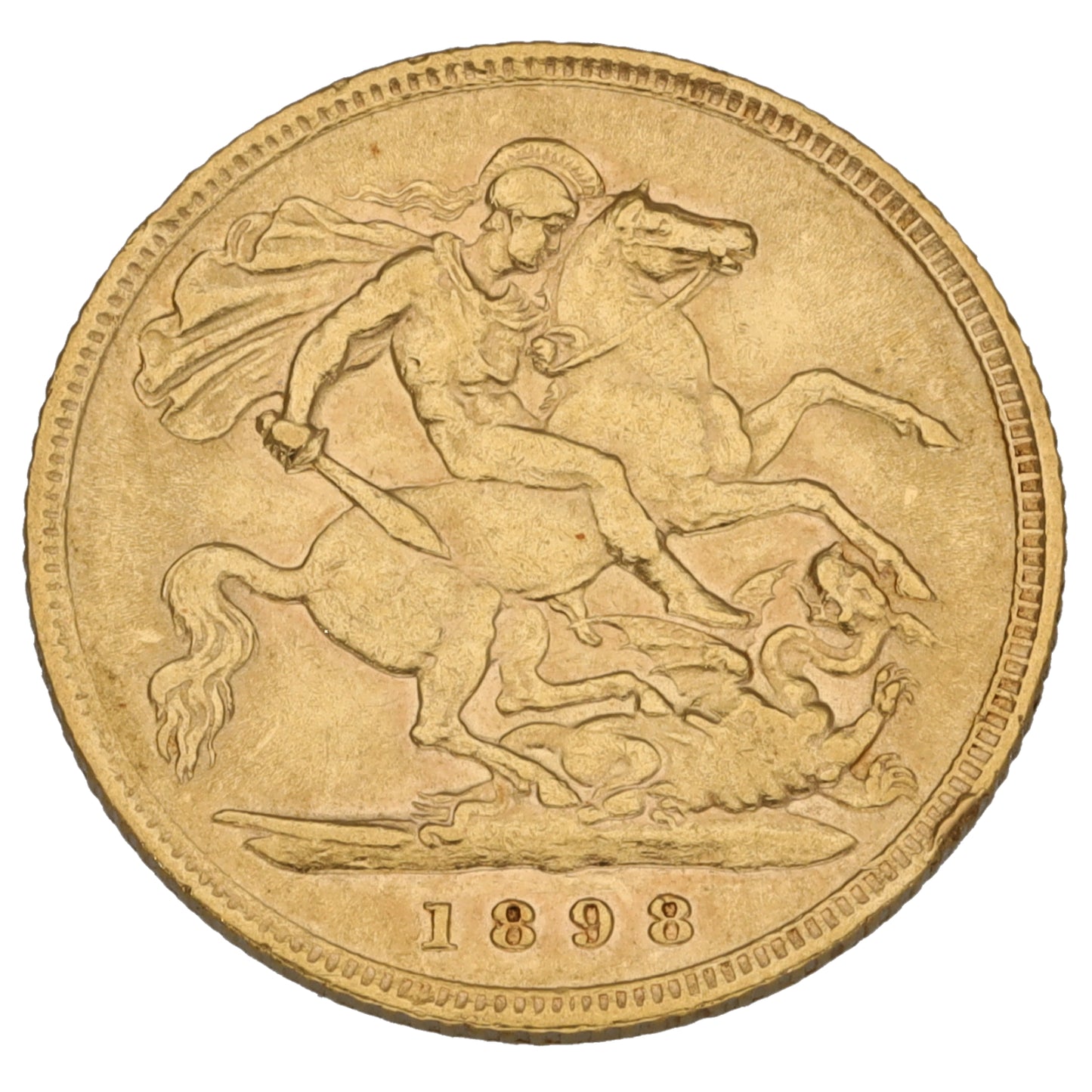22ct Gold Queen Victoria Half Sovereign Coin 1898